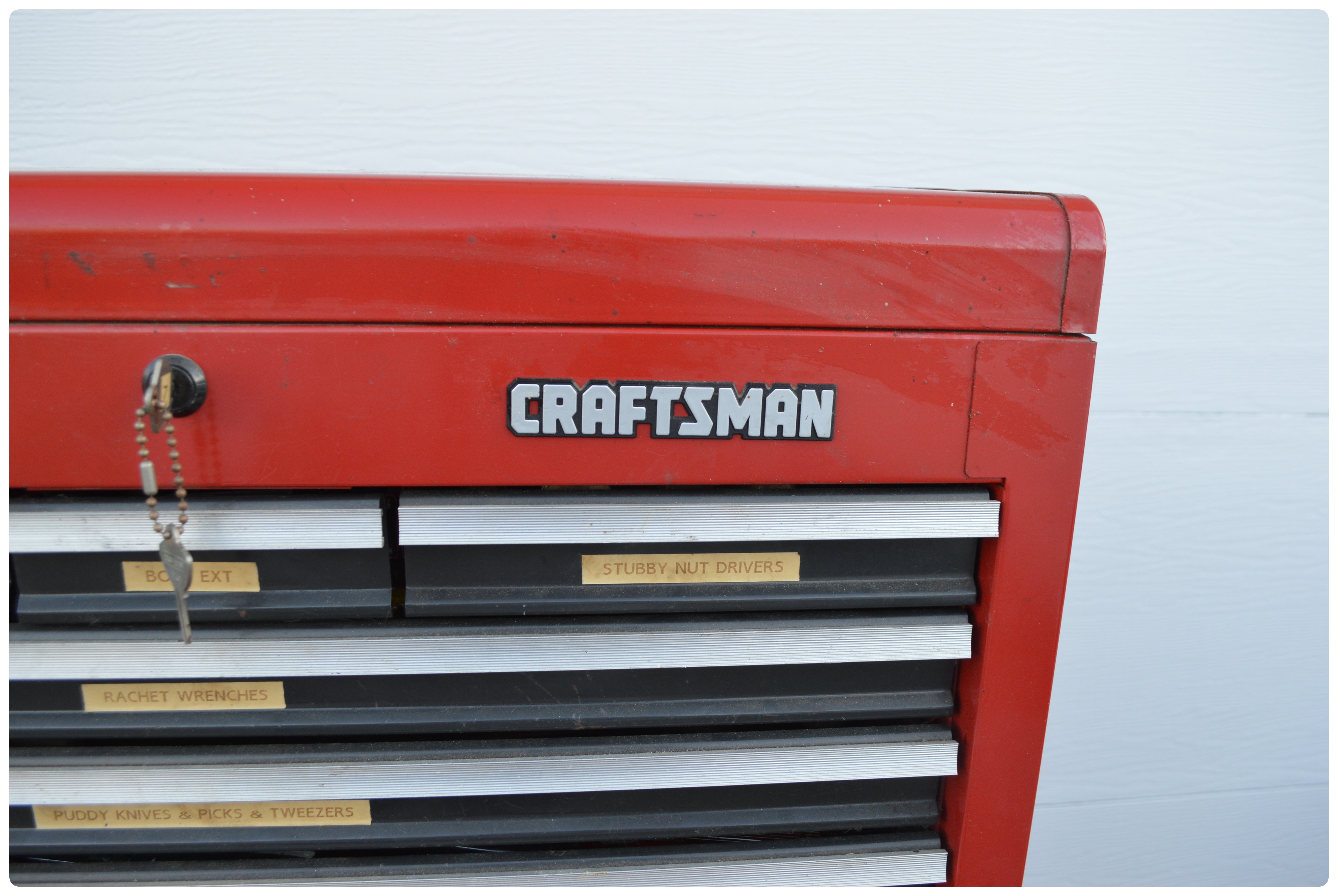 Craftsman Two Piece Tool Chest and Tools