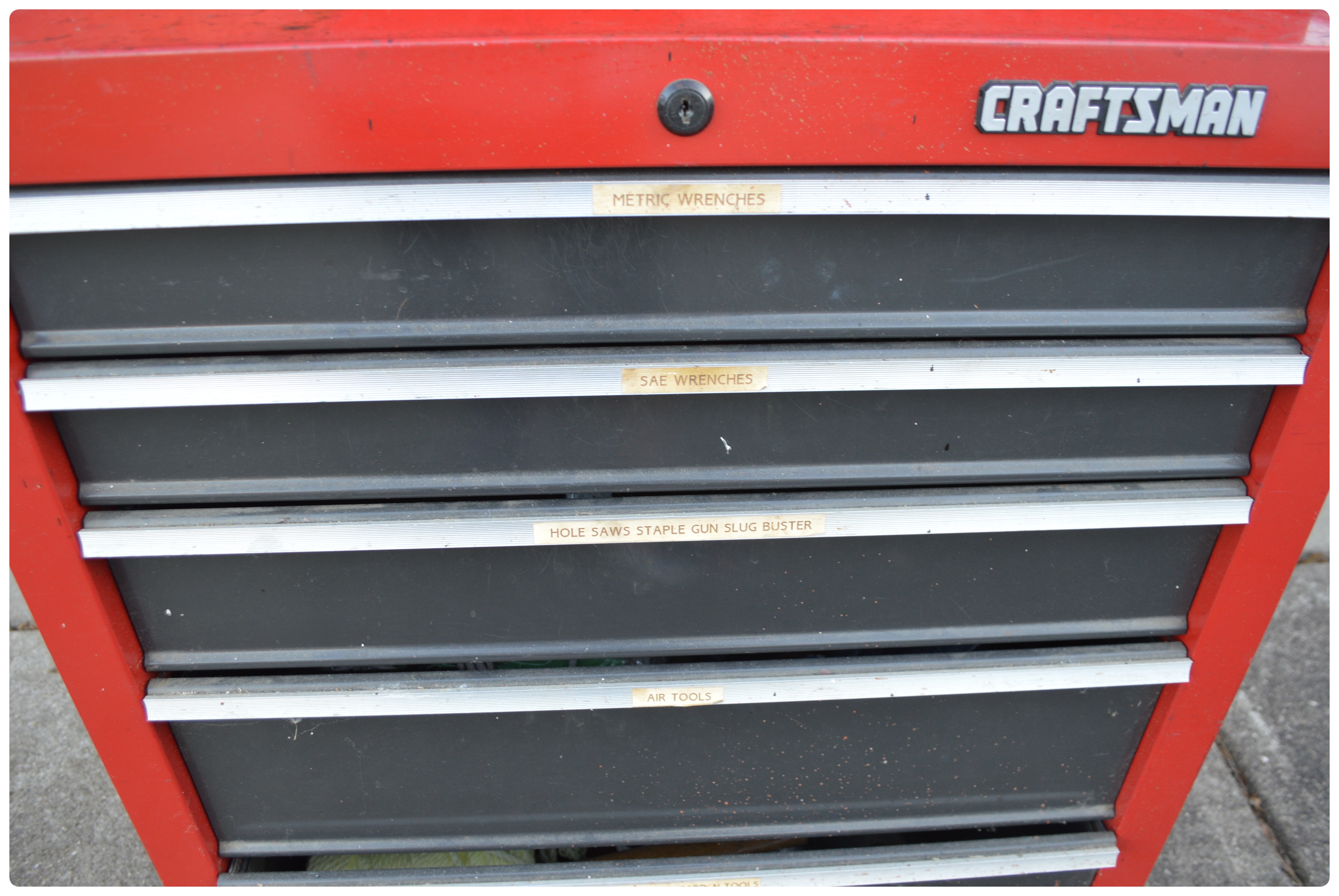 Craftsman Two Piece Tool Chest and Tools