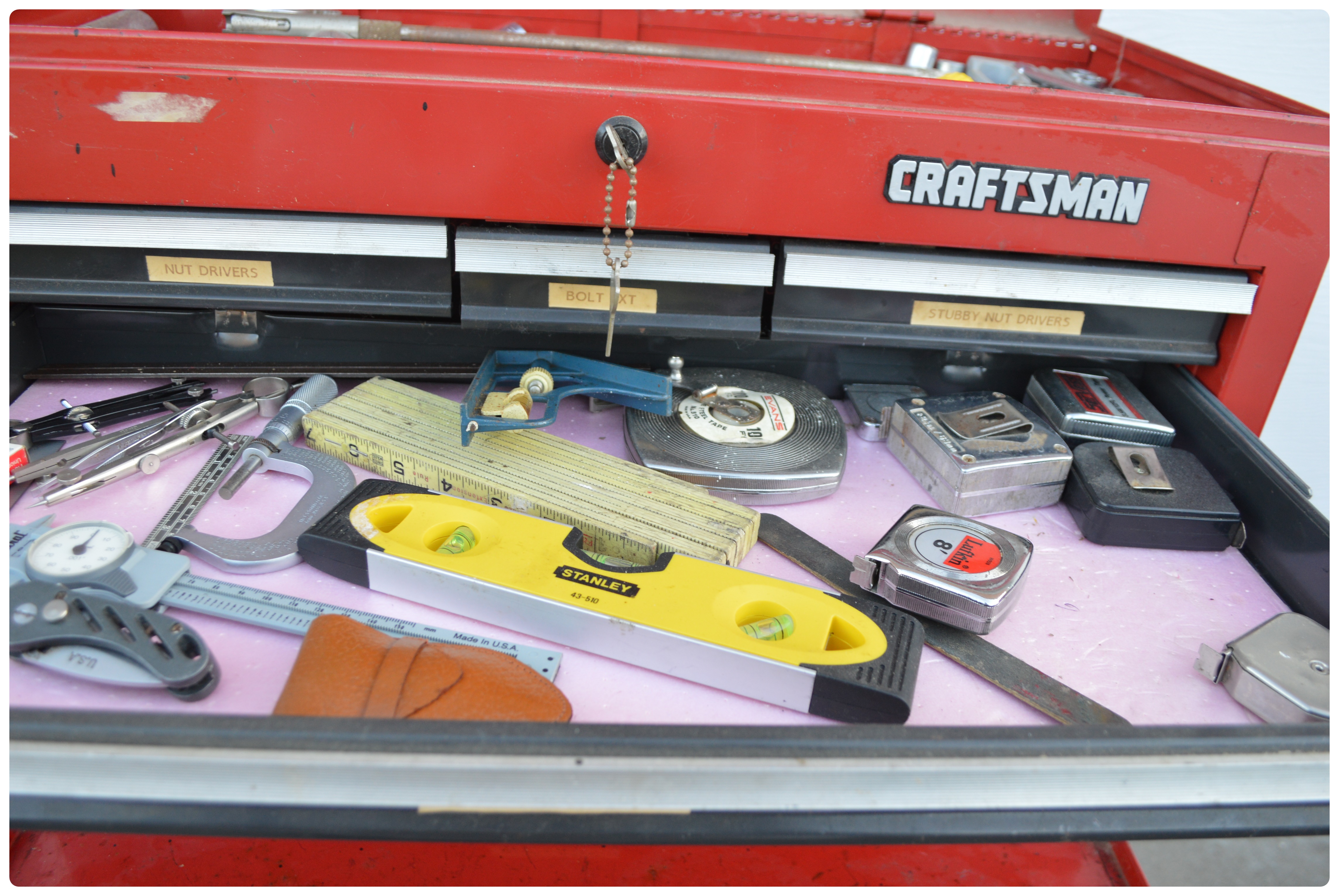 Craftsman Two Piece Tool Chest and Tools