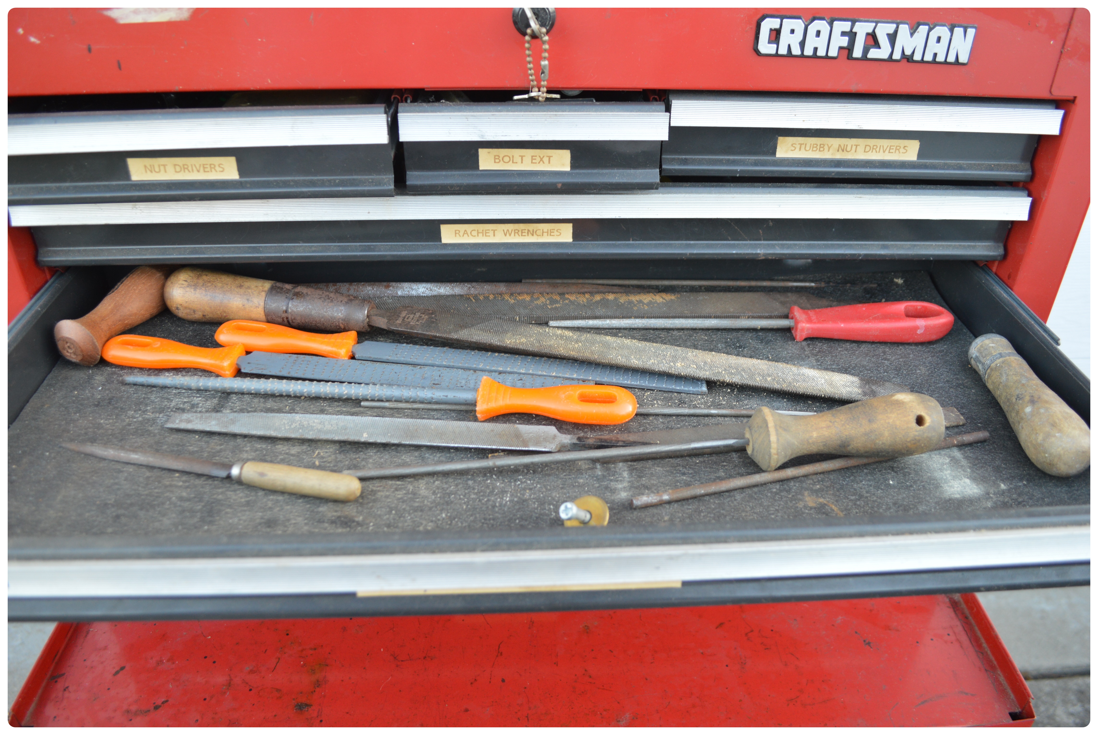 Craftsman Two Piece Tool Chest and Tools