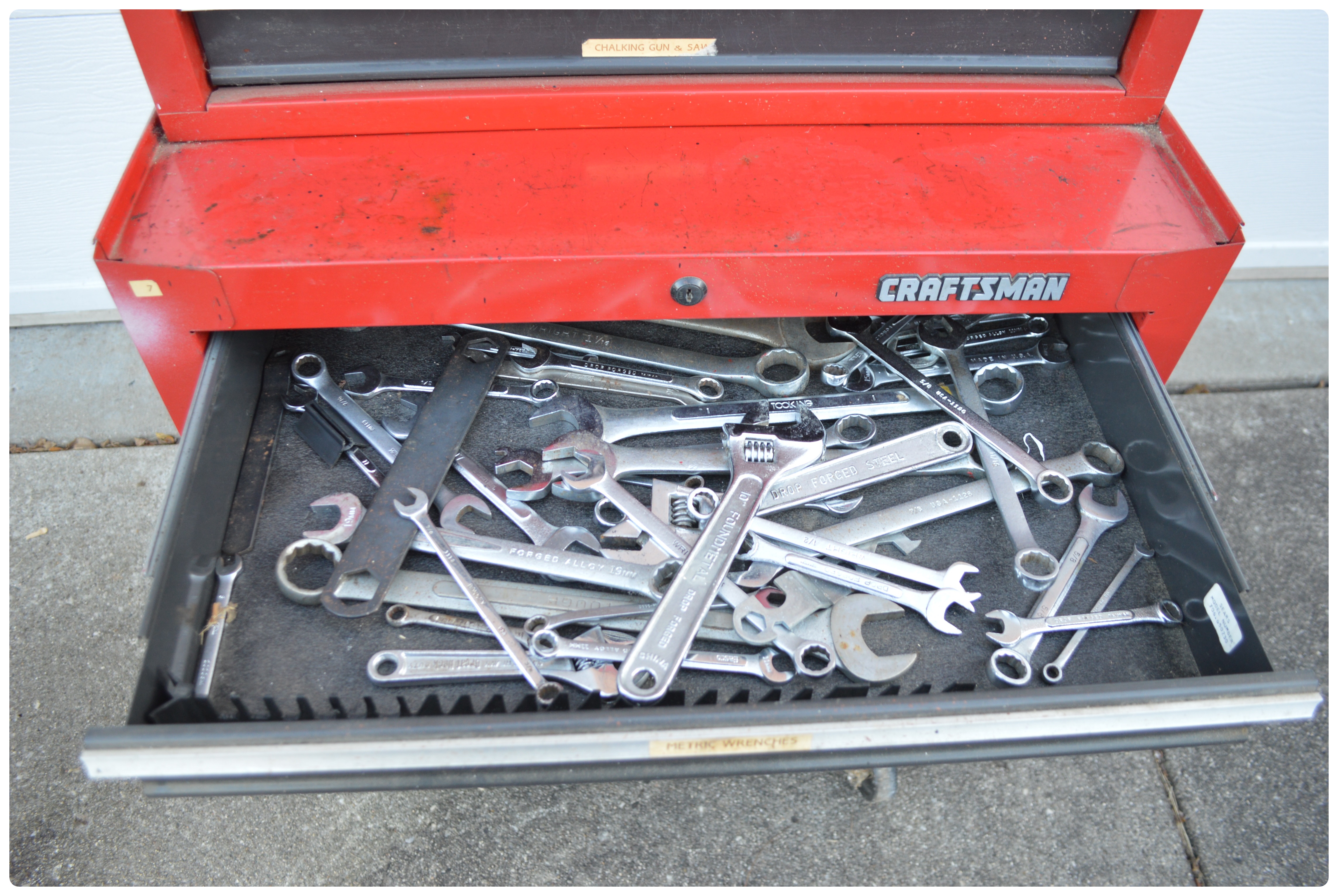 Craftsman Two Piece Tool Chest and Tools