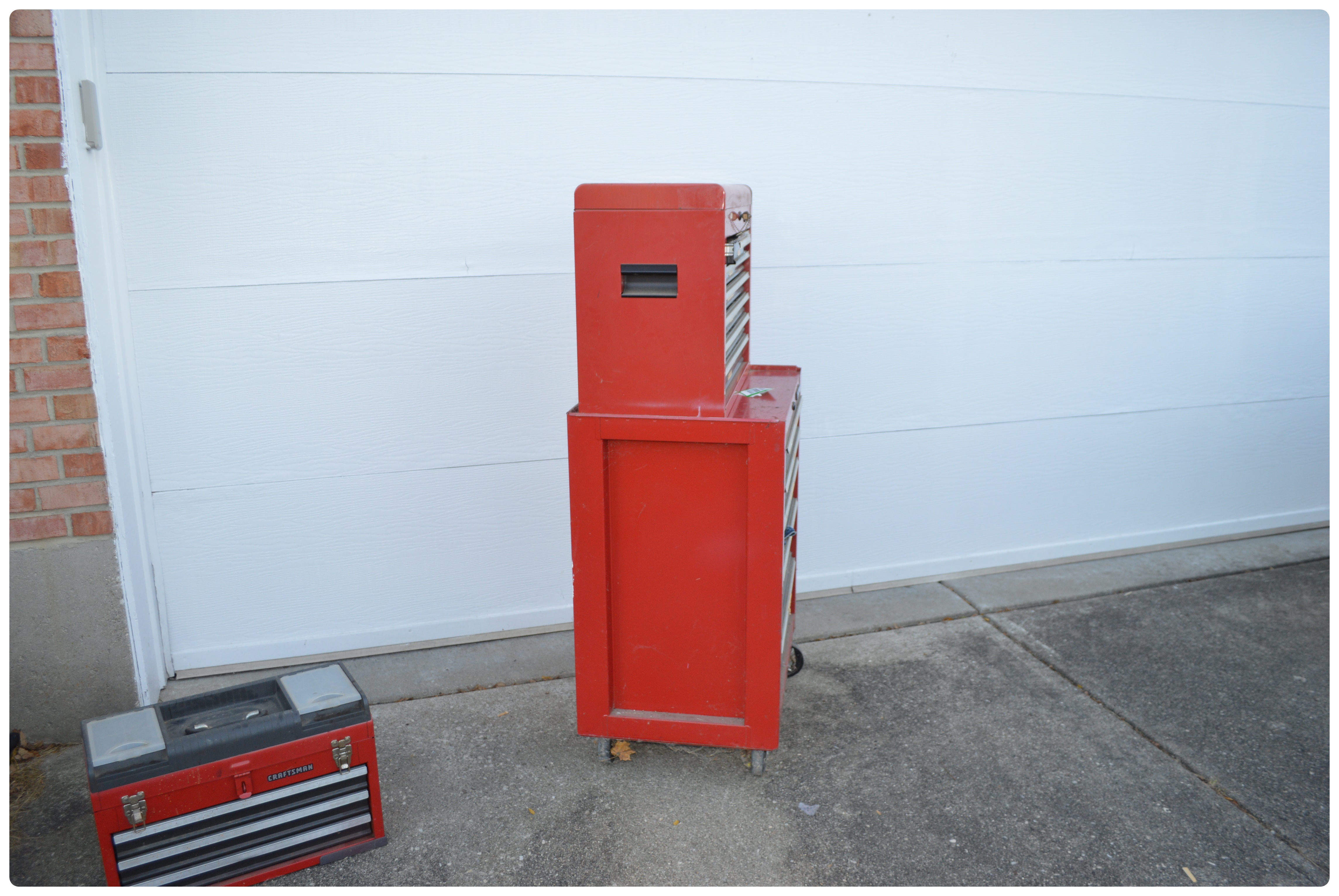 Craftsman Two Piece Tool Chest and Tools