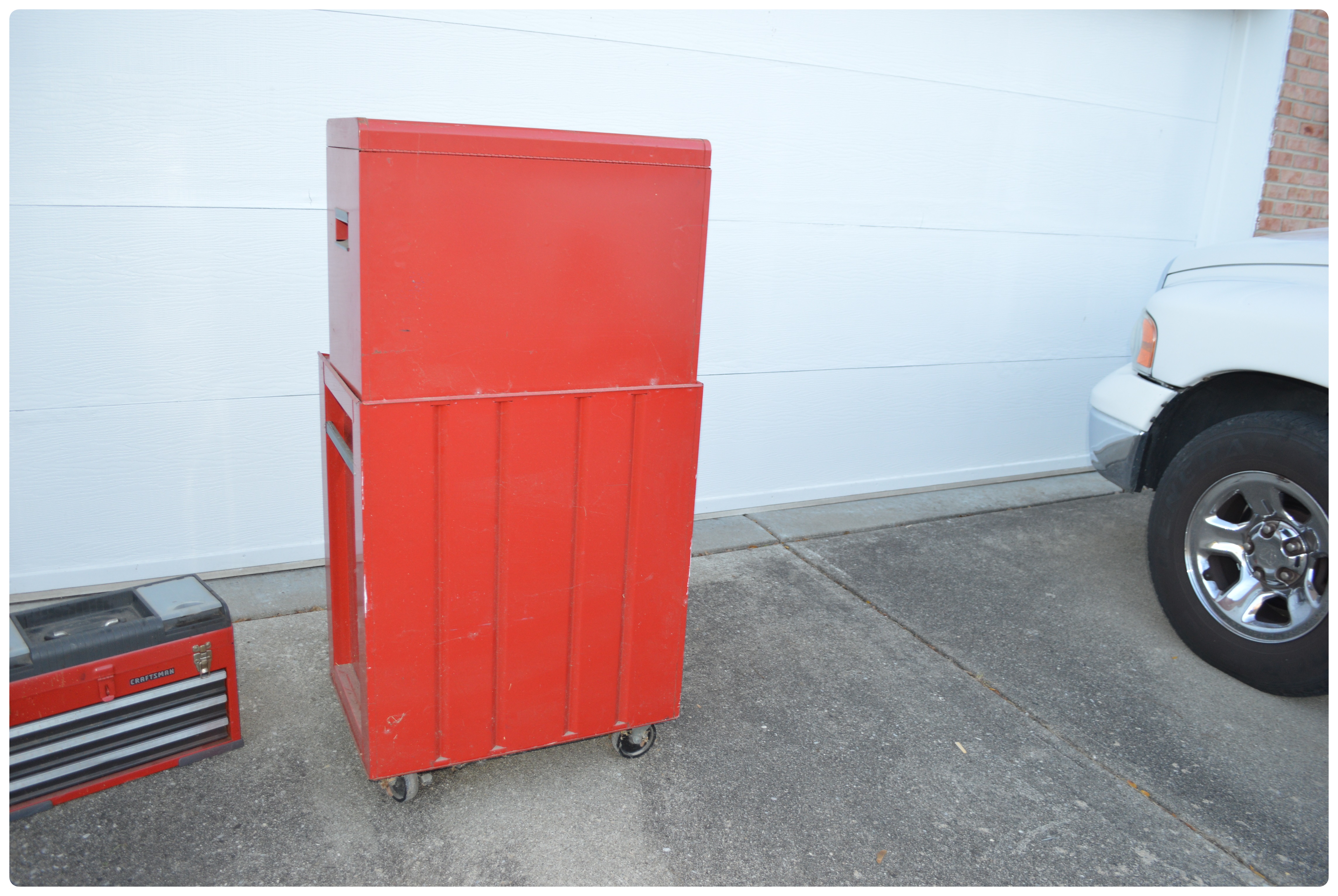 Craftsman Two Piece Tool Chest and Tools