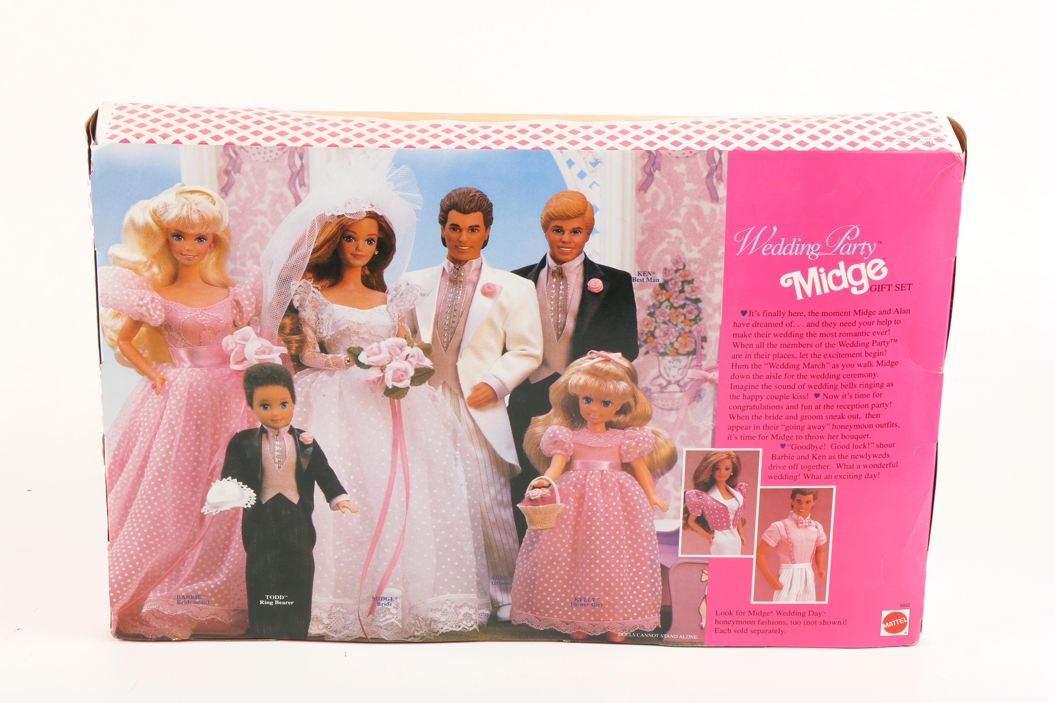 "Wedding Party Midge" Gift Set with Barbie Wedding Fashion Accessories, 1990s