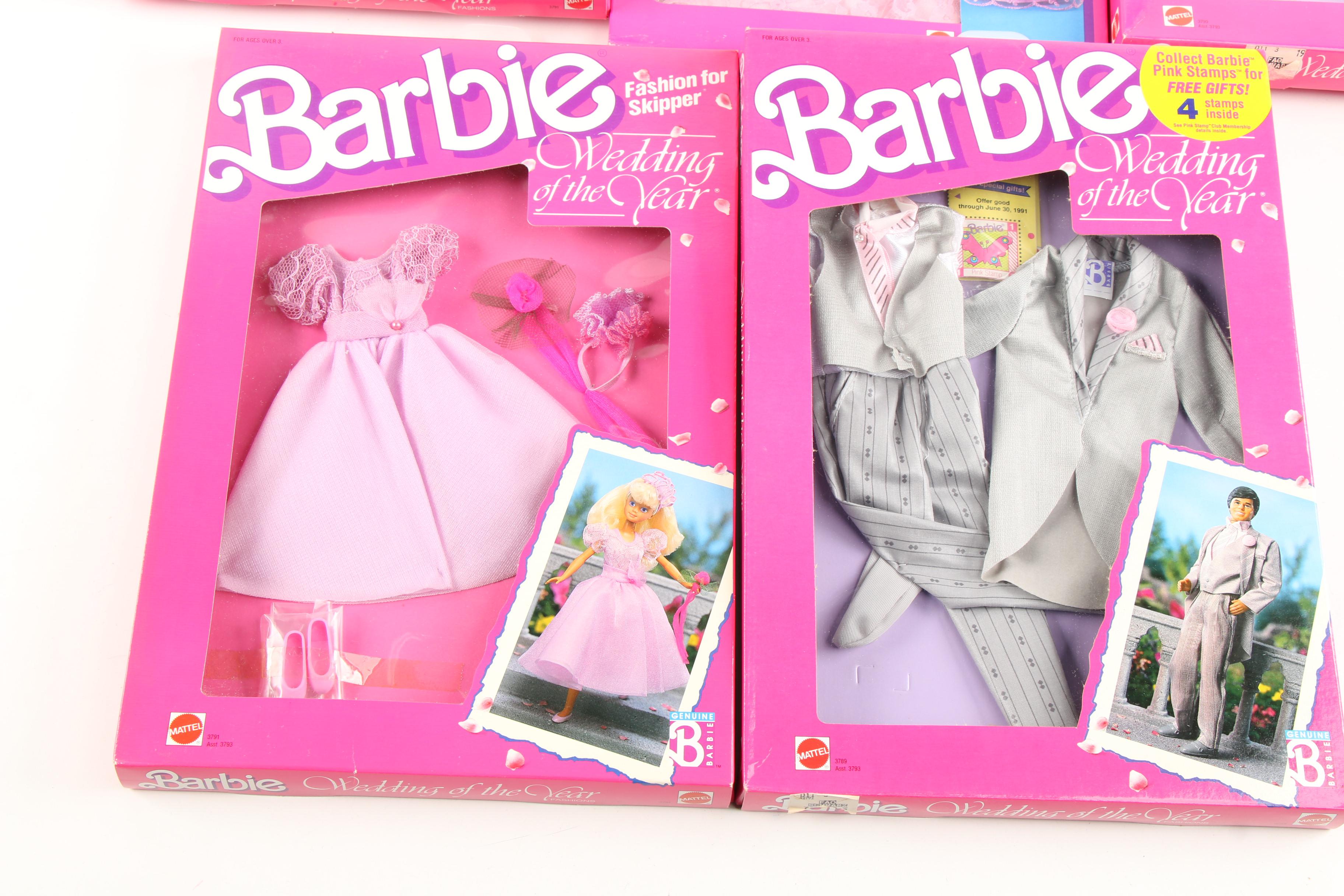 "Wedding Party Midge" Gift Set with Barbie Wedding Fashion Accessories, 1990s