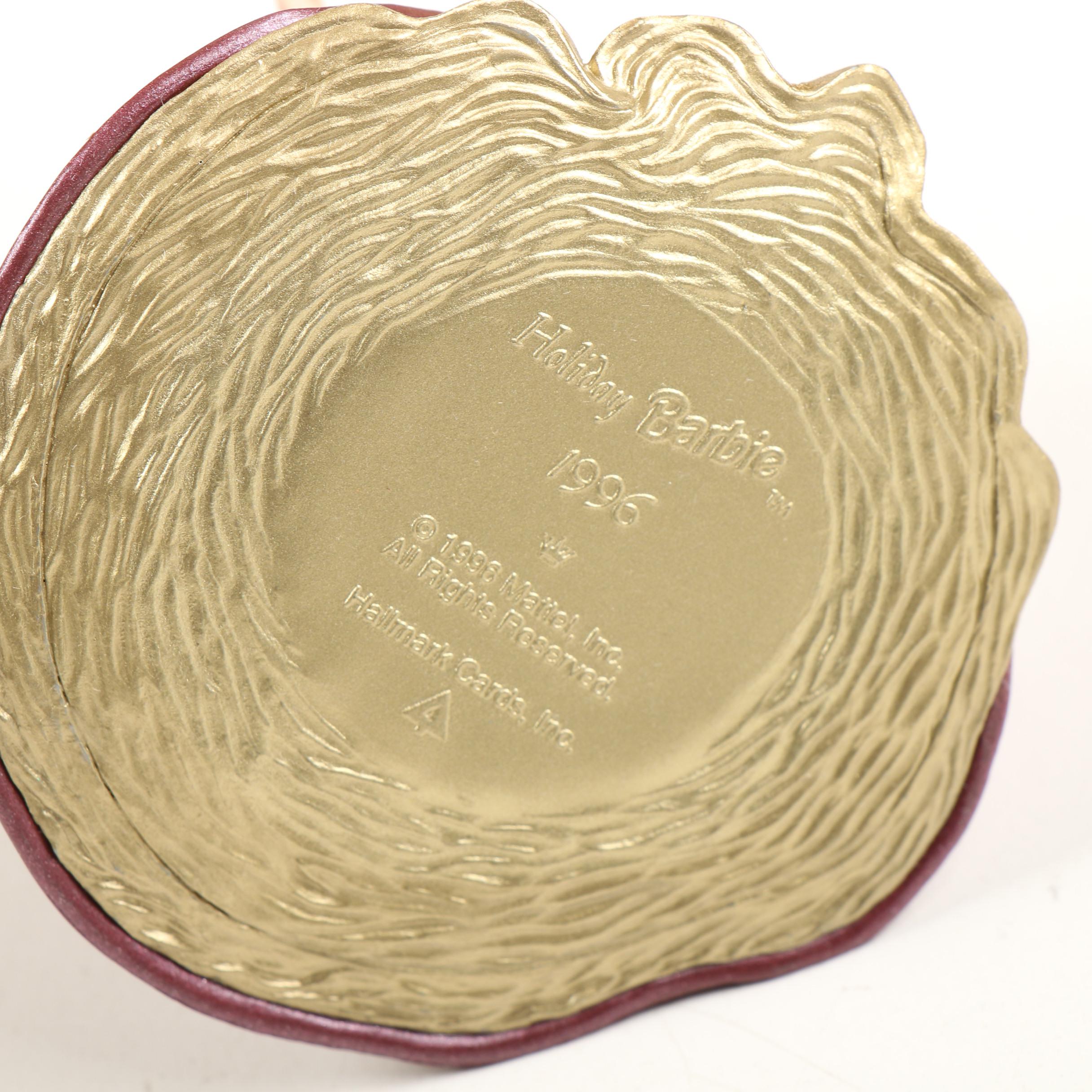 Mattel Happy Holidays Special Edition Barbie Dolls and Hallmark Ornament