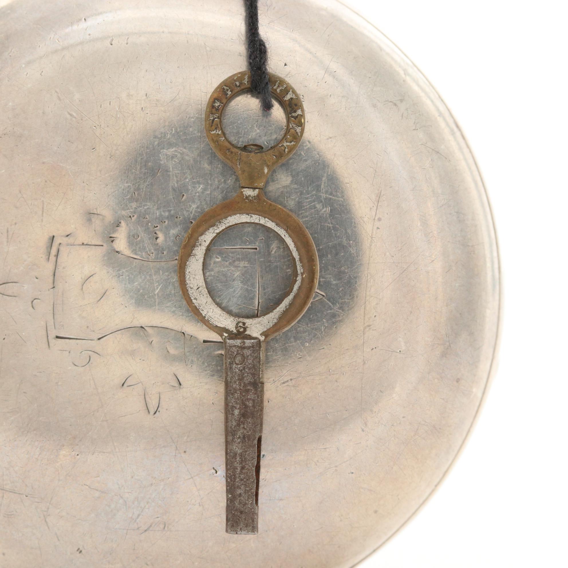 Antique Waltham Coin Silver Key Wind & Set Pocket Watch