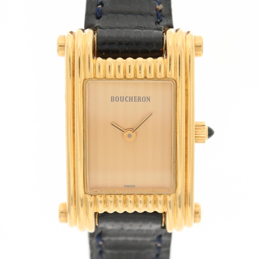 Boucheron Reflet 18K Yellow Gold Quartz Wristwatch