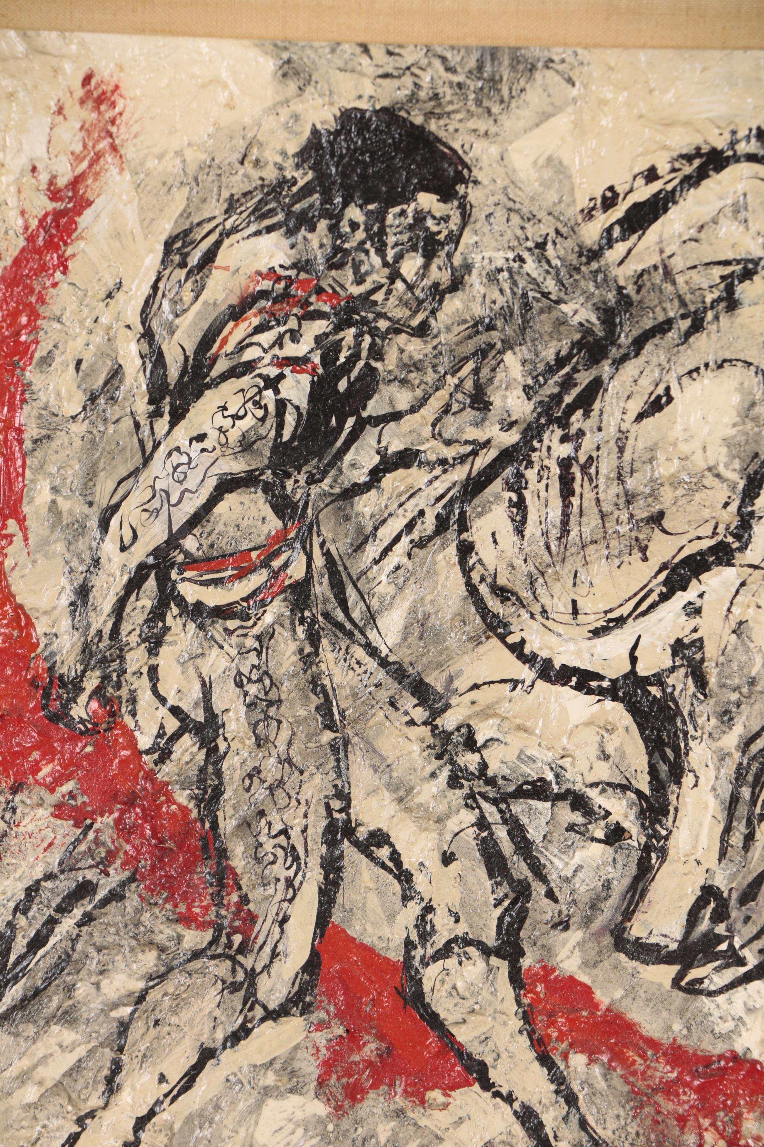 Roy M. Steinberg Oil  Painting of Matador and Bull