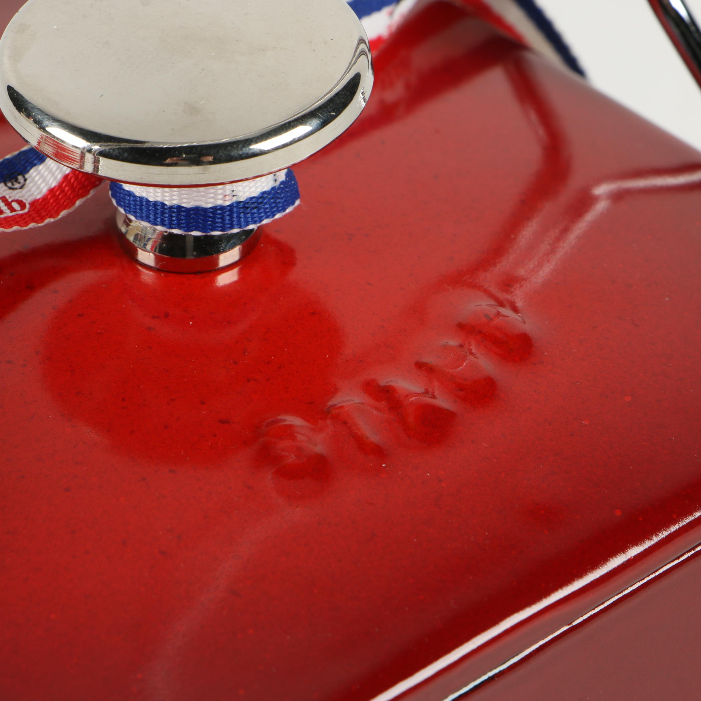 Staub Pimento Red "La Théière" Enameled Cast Iron Square Teapot