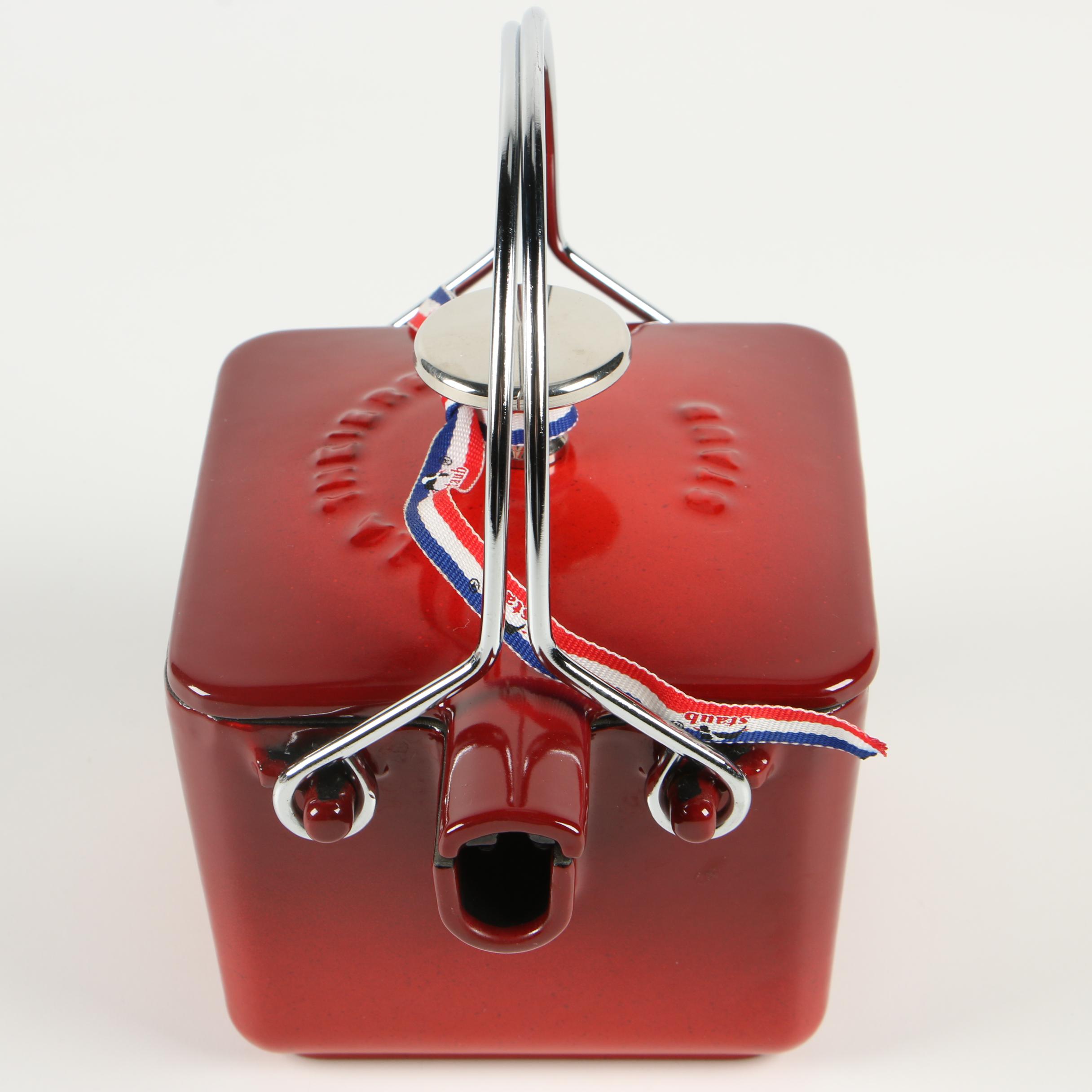 Staub Pimento Red "La Théière" Enameled Cast Iron Square Teapot