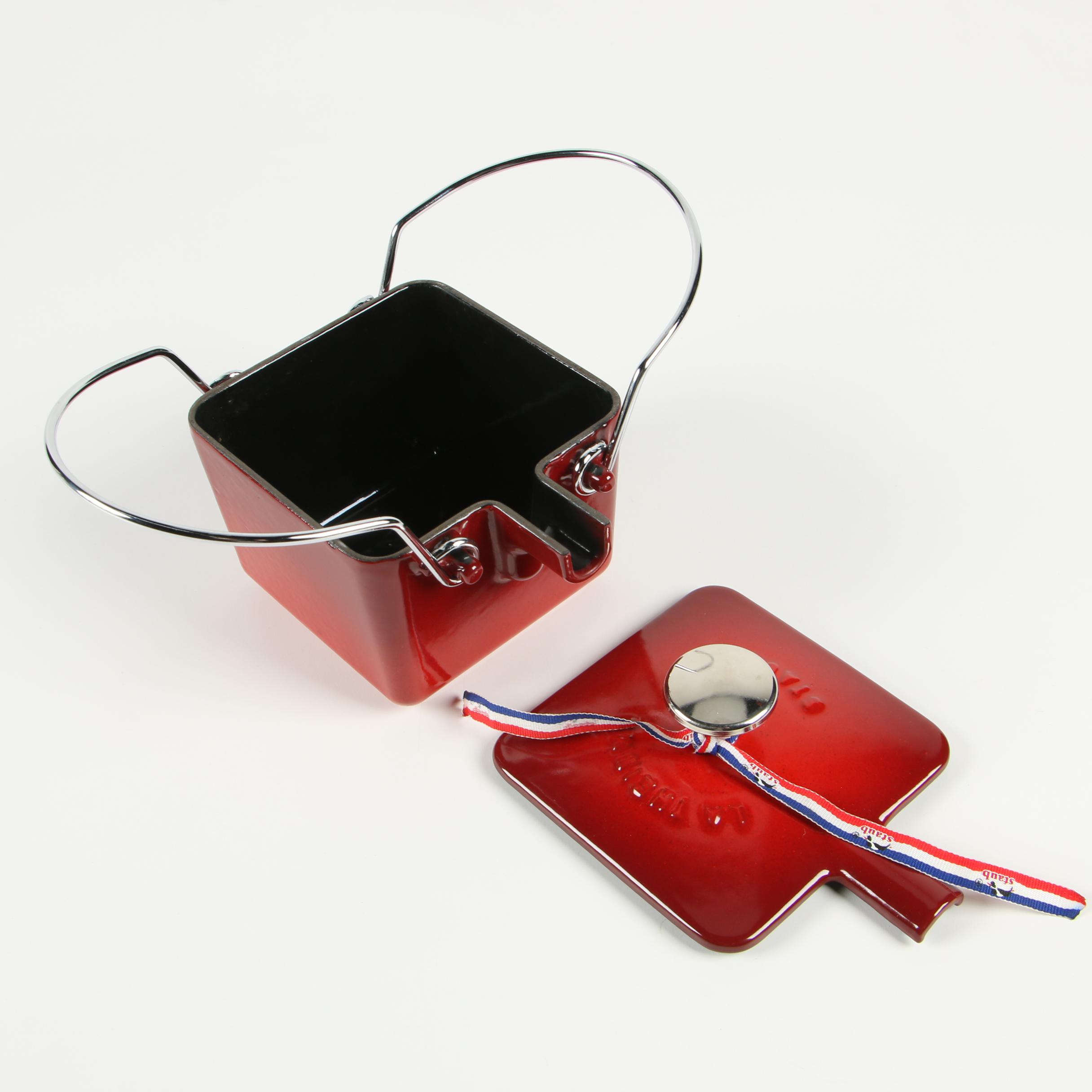 Staub Pimento Red "La Théière" Enameled Cast Iron Square Teapot