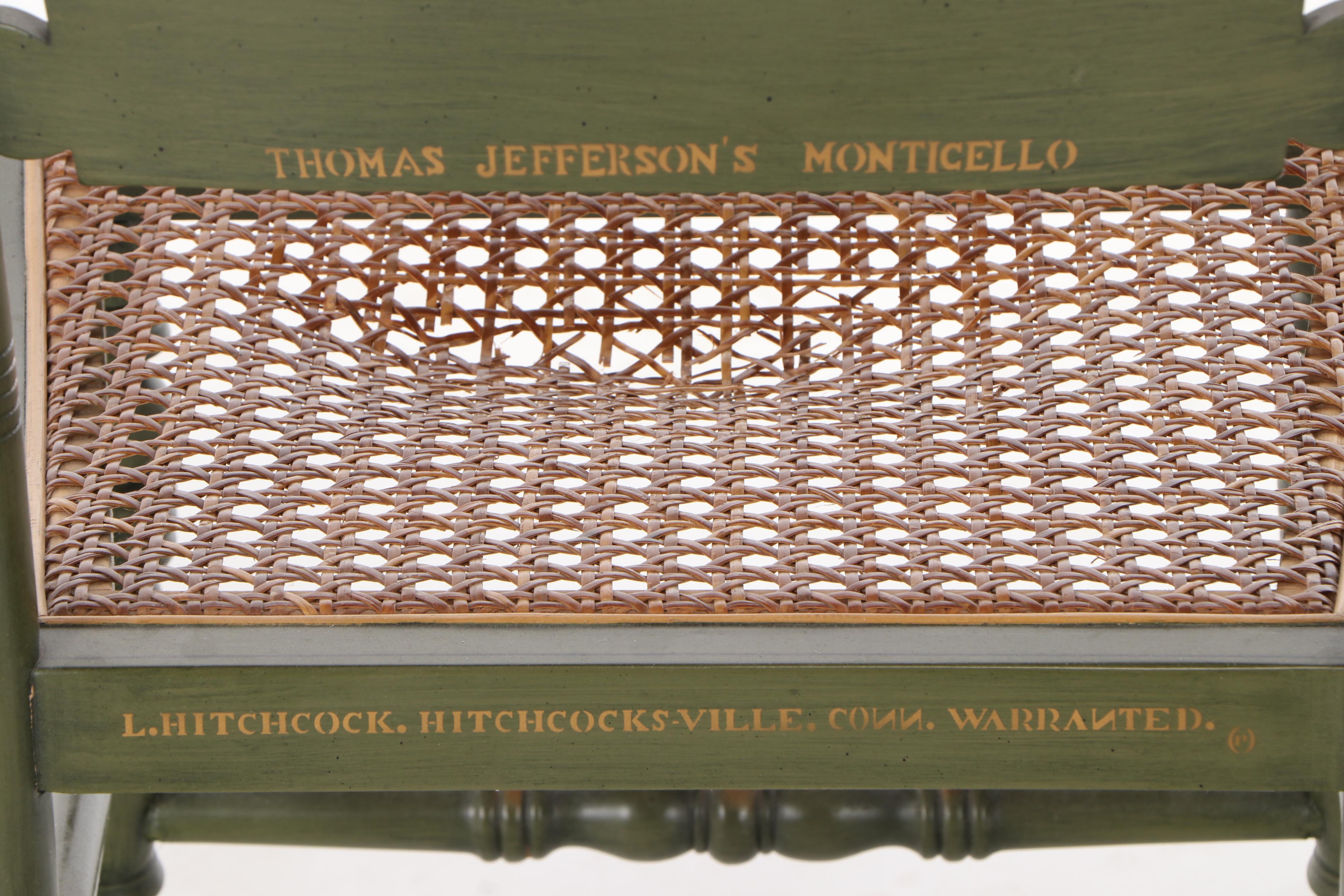 Marshall Field's Pair of Stenciled Hitchcock Side Chairs, 1970s