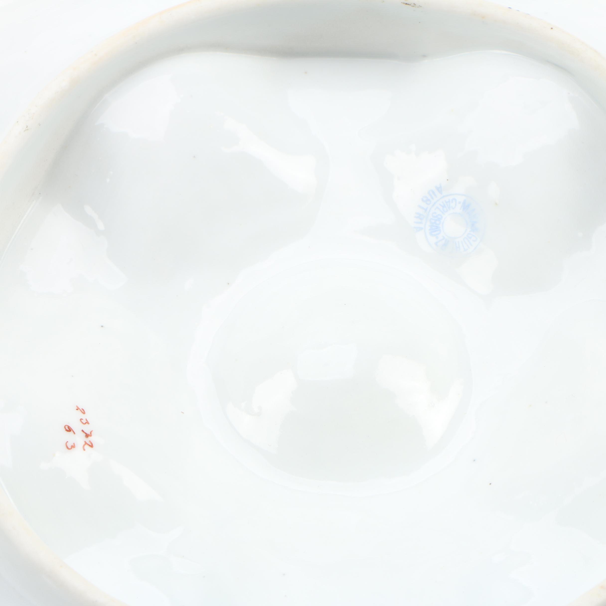 Haviland Porcelain Oyster Plates and Marx & Gutherz Porcelain Oyster Plate