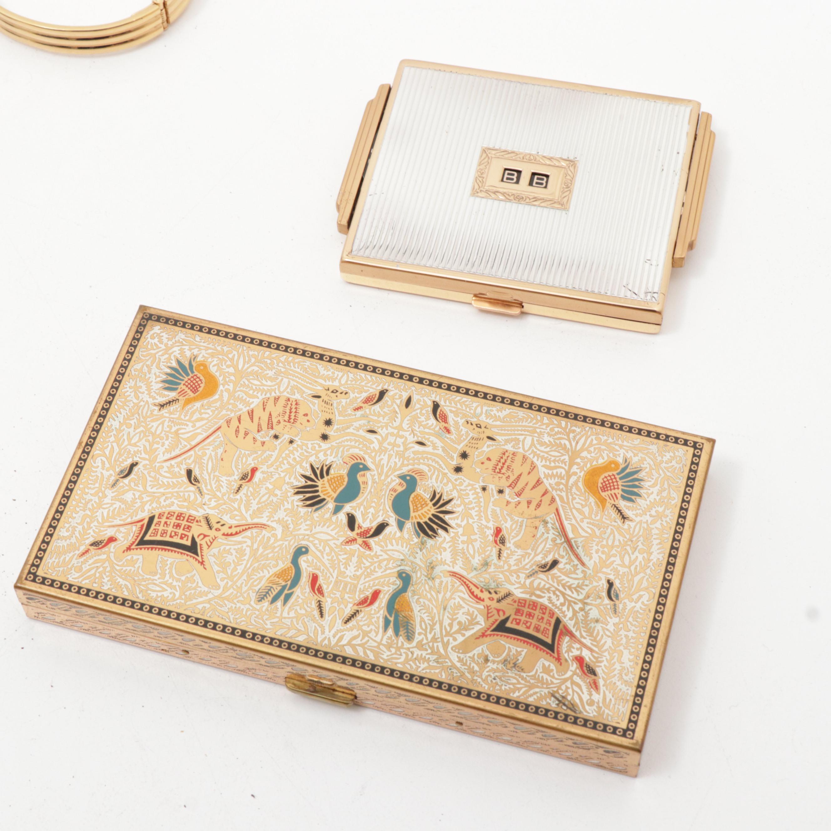 Vanity Boxes and Vintage Jewelry Featuring Puccini, Miriam Haskell and Trifari