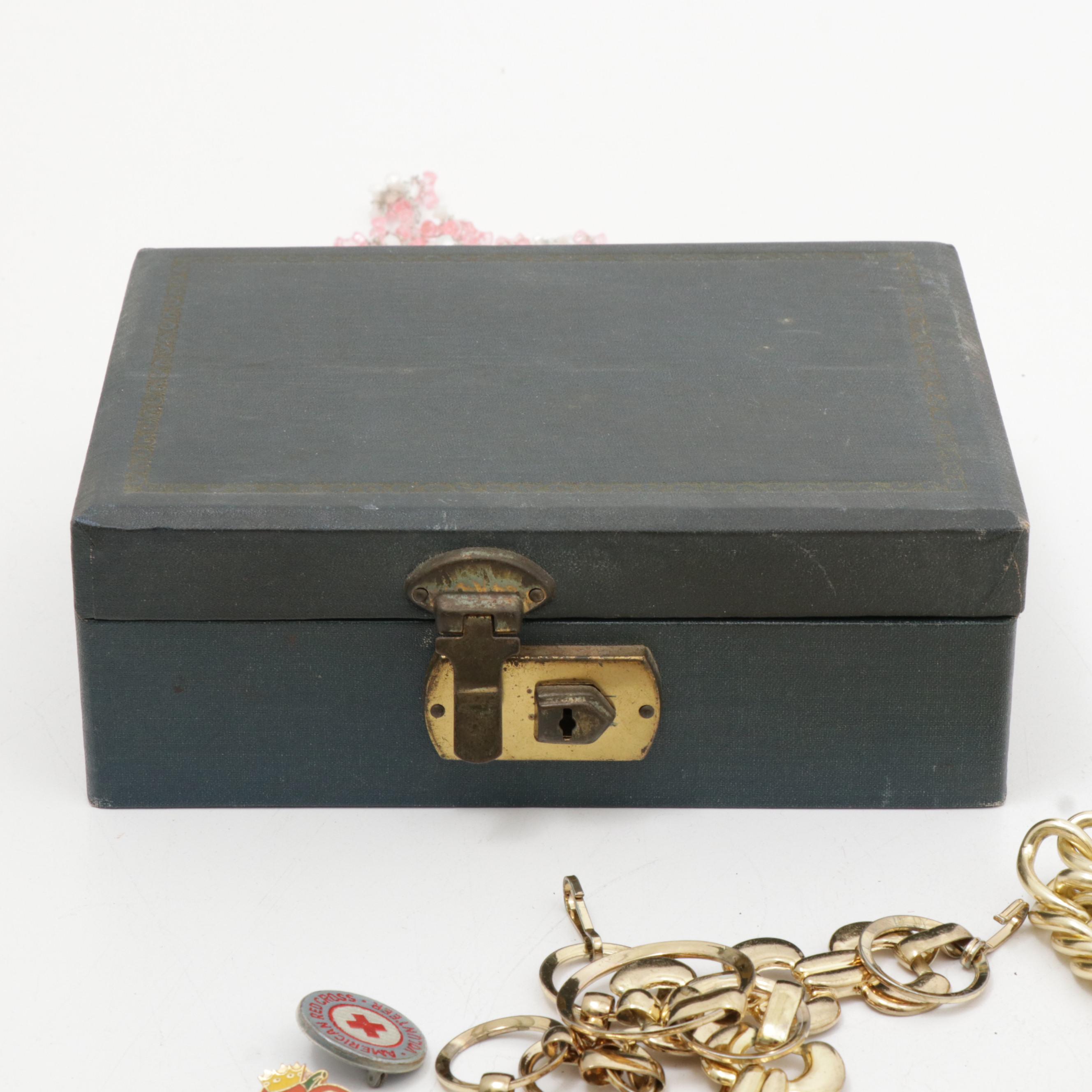 Vanity Boxes and Vintage Jewelry Featuring Puccini, Miriam Haskell and Trifari