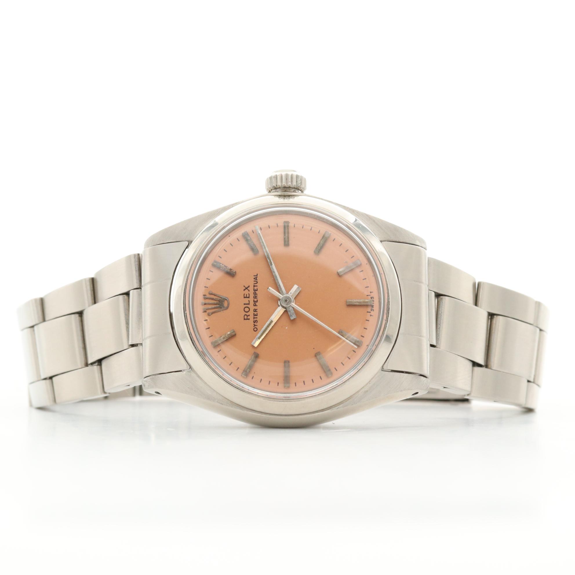 Vintage Rolex Oyster Perpetual Stainless Steel Watch
