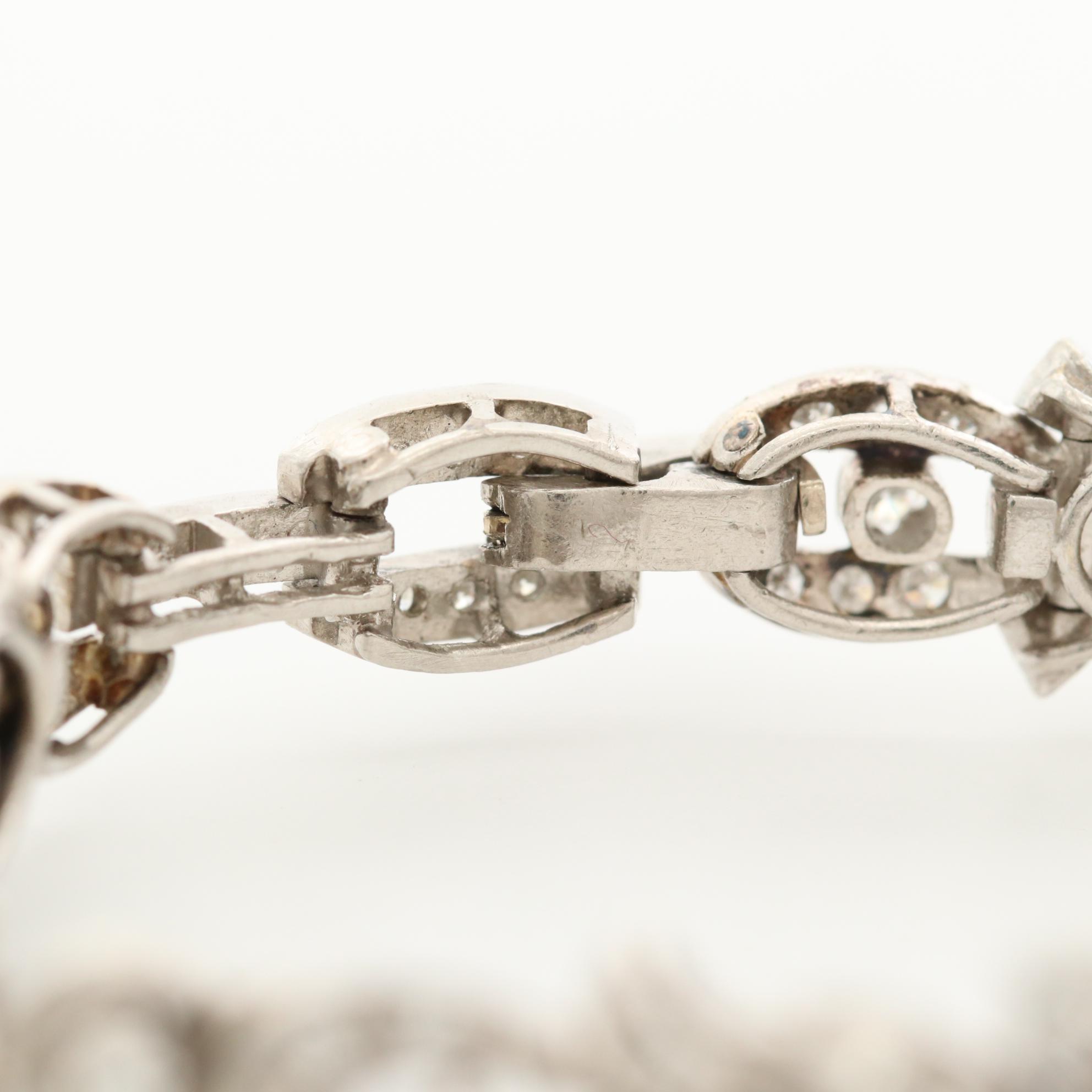 Vintage 18K White Gold Rolex With Custom 3.21 CTW Diamond Band and Case