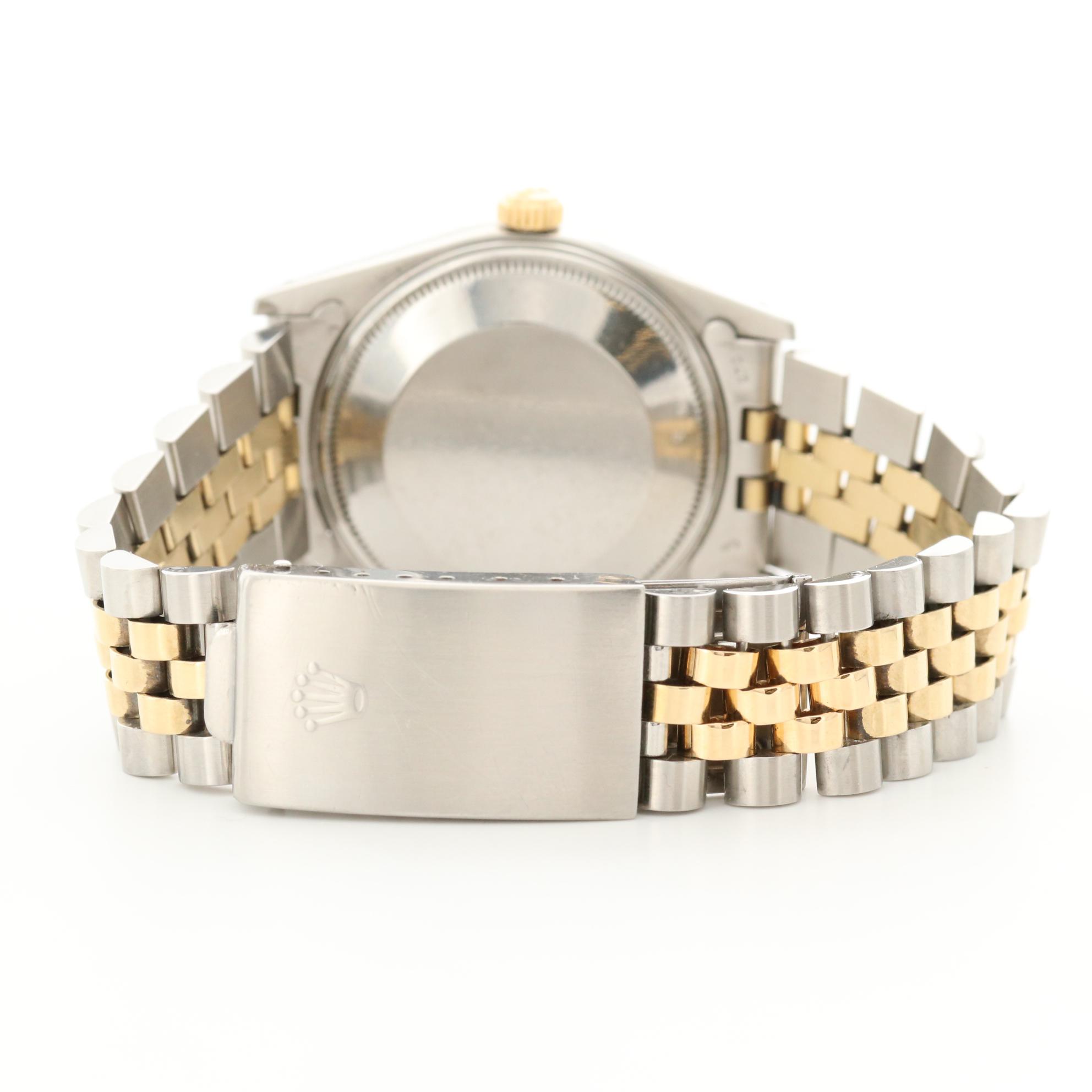 Vintage Rolex Datejust 14K Yellow Gold and Stainless Steel Automatic Watch