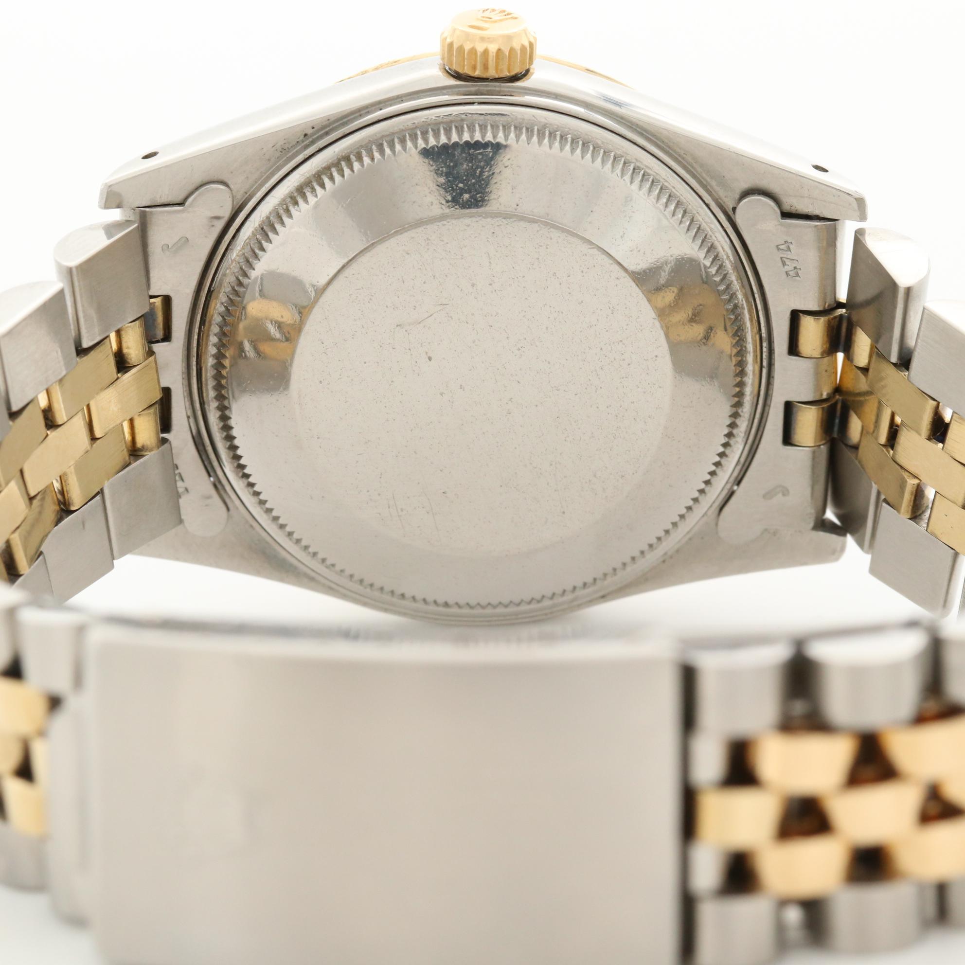 Vintage Rolex Datejust 14K Yellow Gold and Stainless Steel Automatic Watch