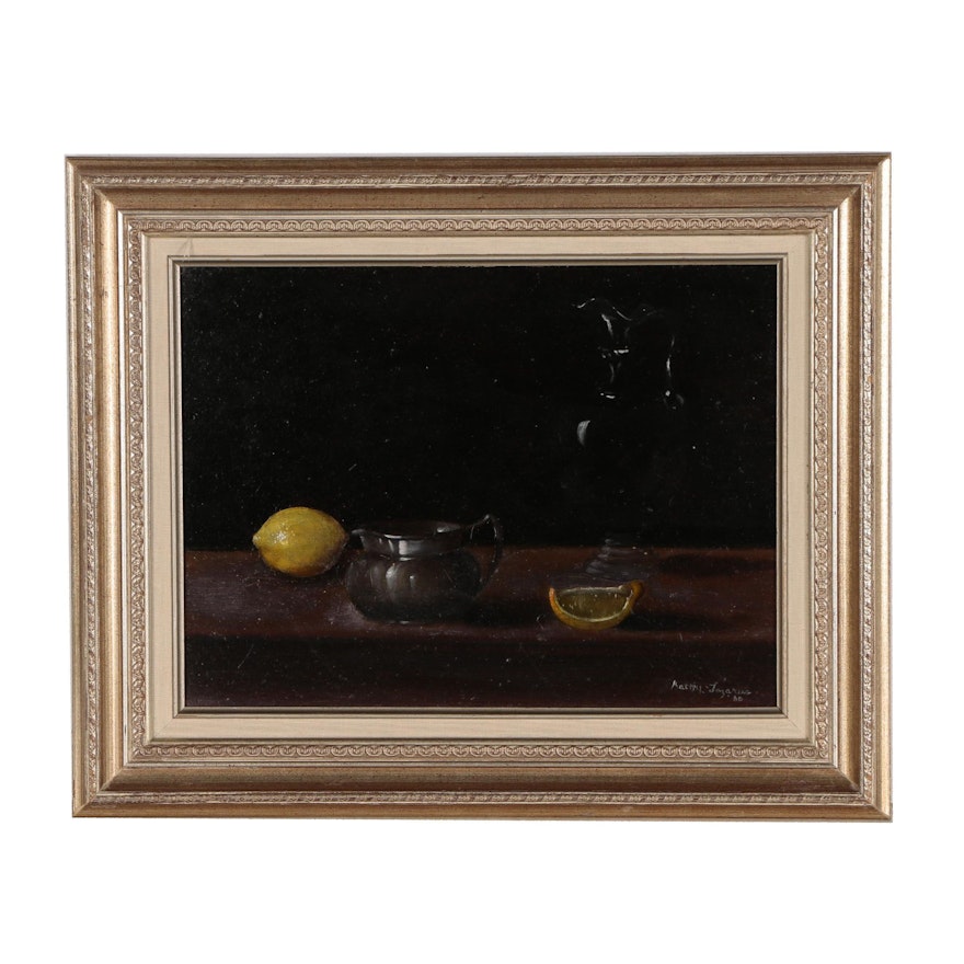 Kathy Lazarus Still Life Oil Painting, 1960