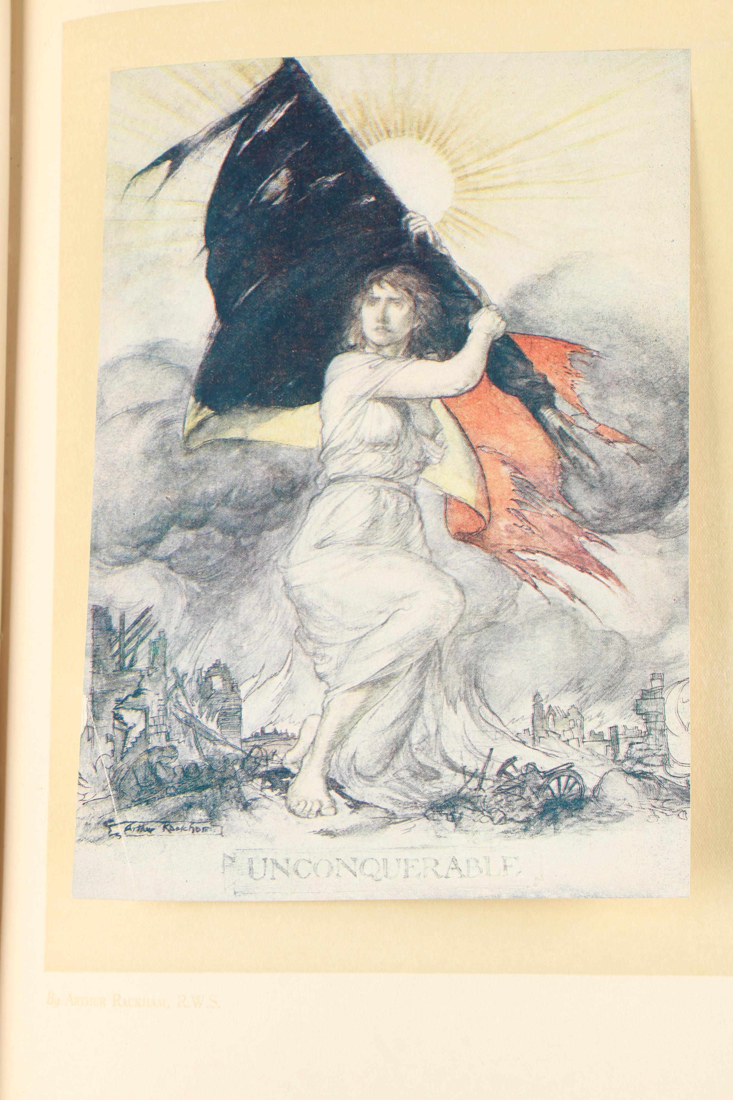 Illustrated "King Albert's Book" with Additional Illustrated Art Books