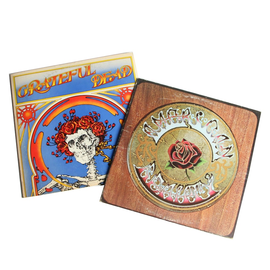 Grateful Dead "American Beauty" and "Grateful Dead" Record Albums, 1970s