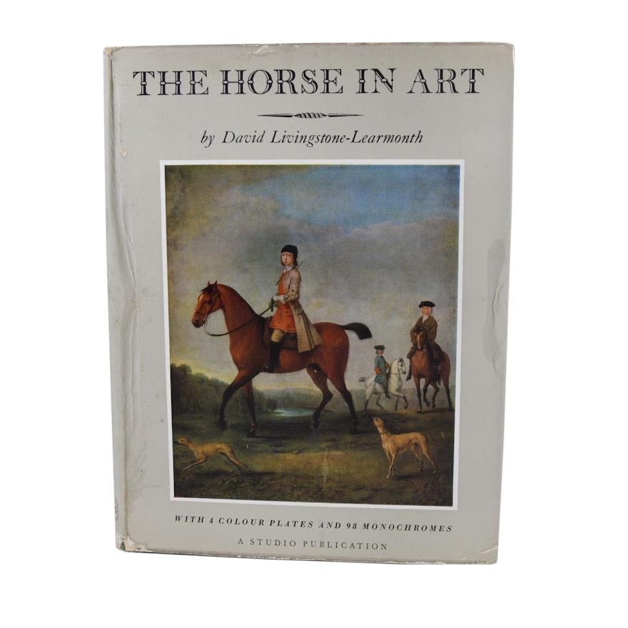 First Edition "The Horse in Art" by David Livingstone-Learmonth, 1958