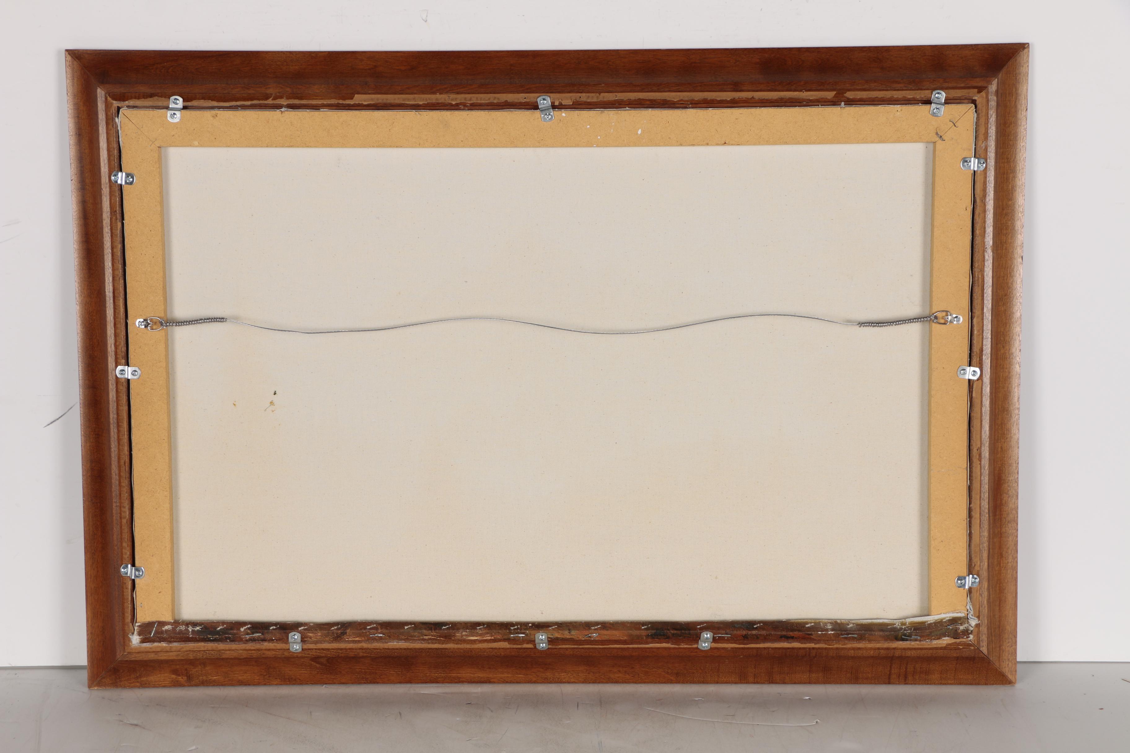 Attributed to Robert Wood Landscape Oil Painting "October Morn"