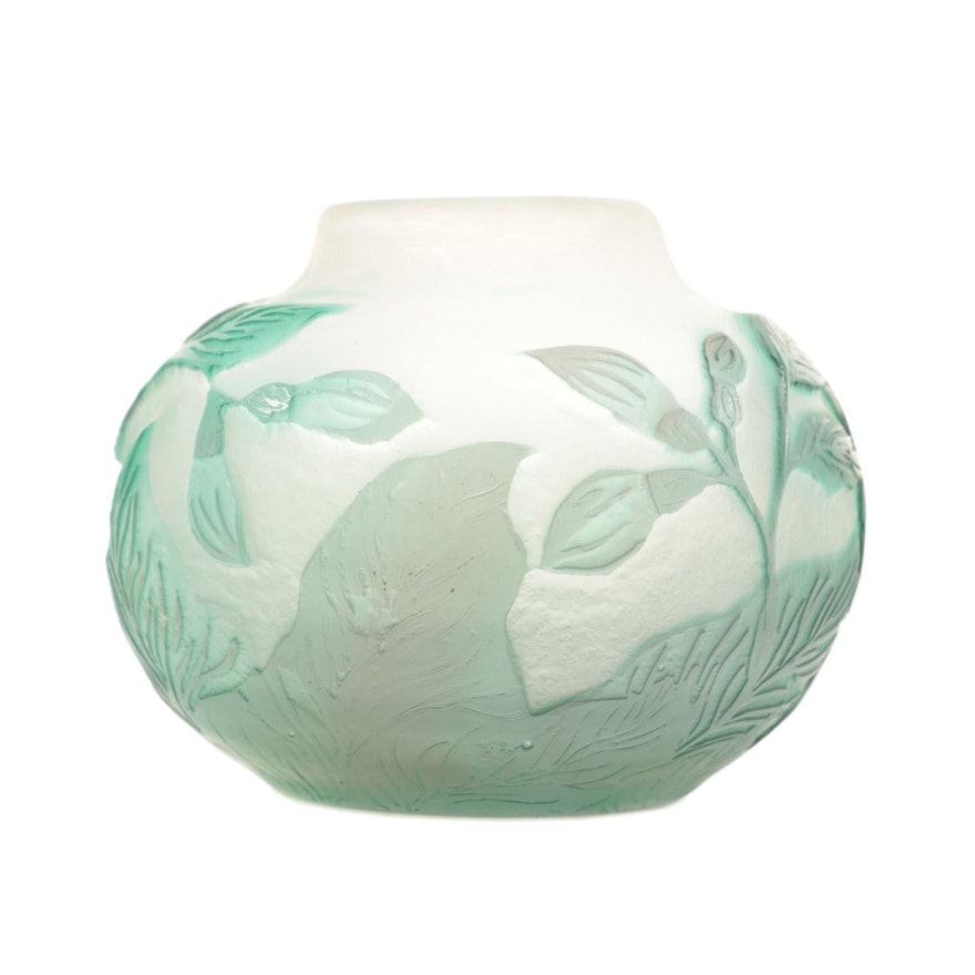 Émile Gallé Art Nouveau Cameo Glass Bud Vase