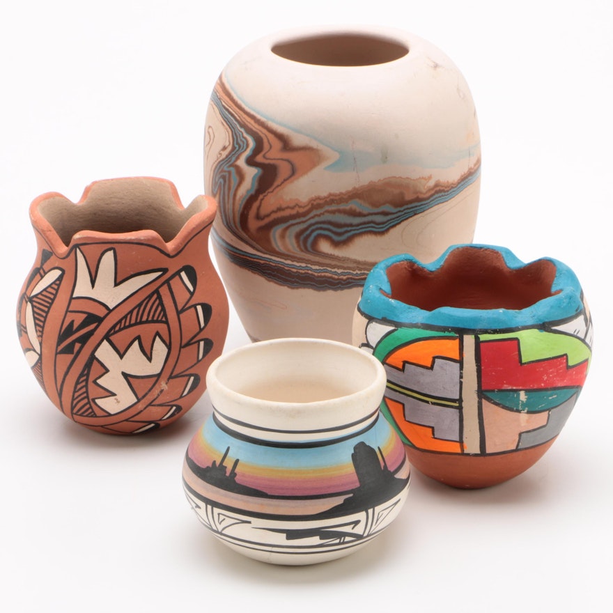 Southwestern Souvenier Pottery Vases