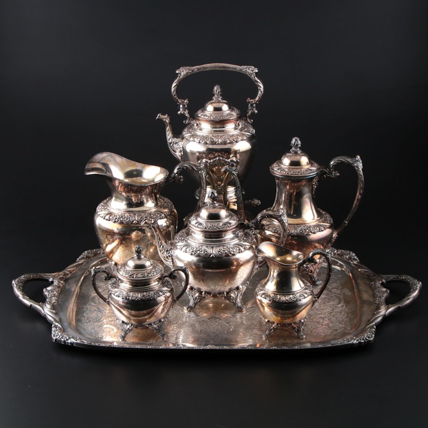 Rogers Bros. "Heritage" Silver Plate Tea Set