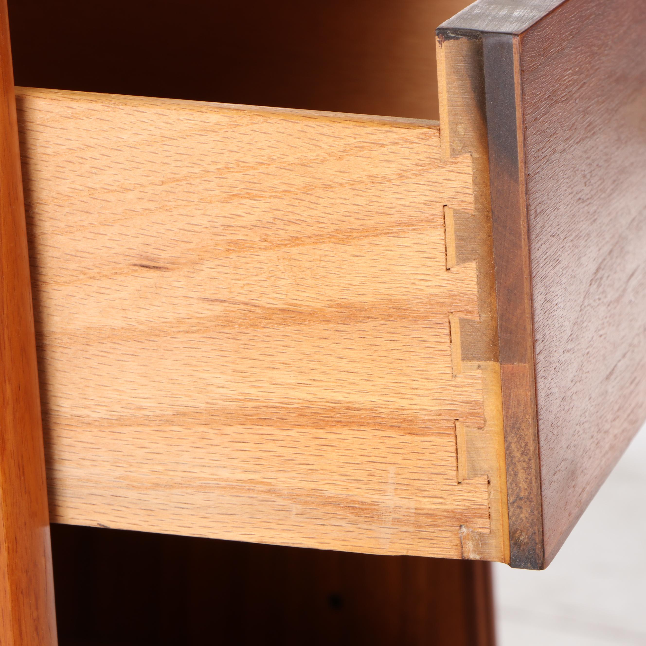 Drexel Walnut Nightstand, Mid 20th Century