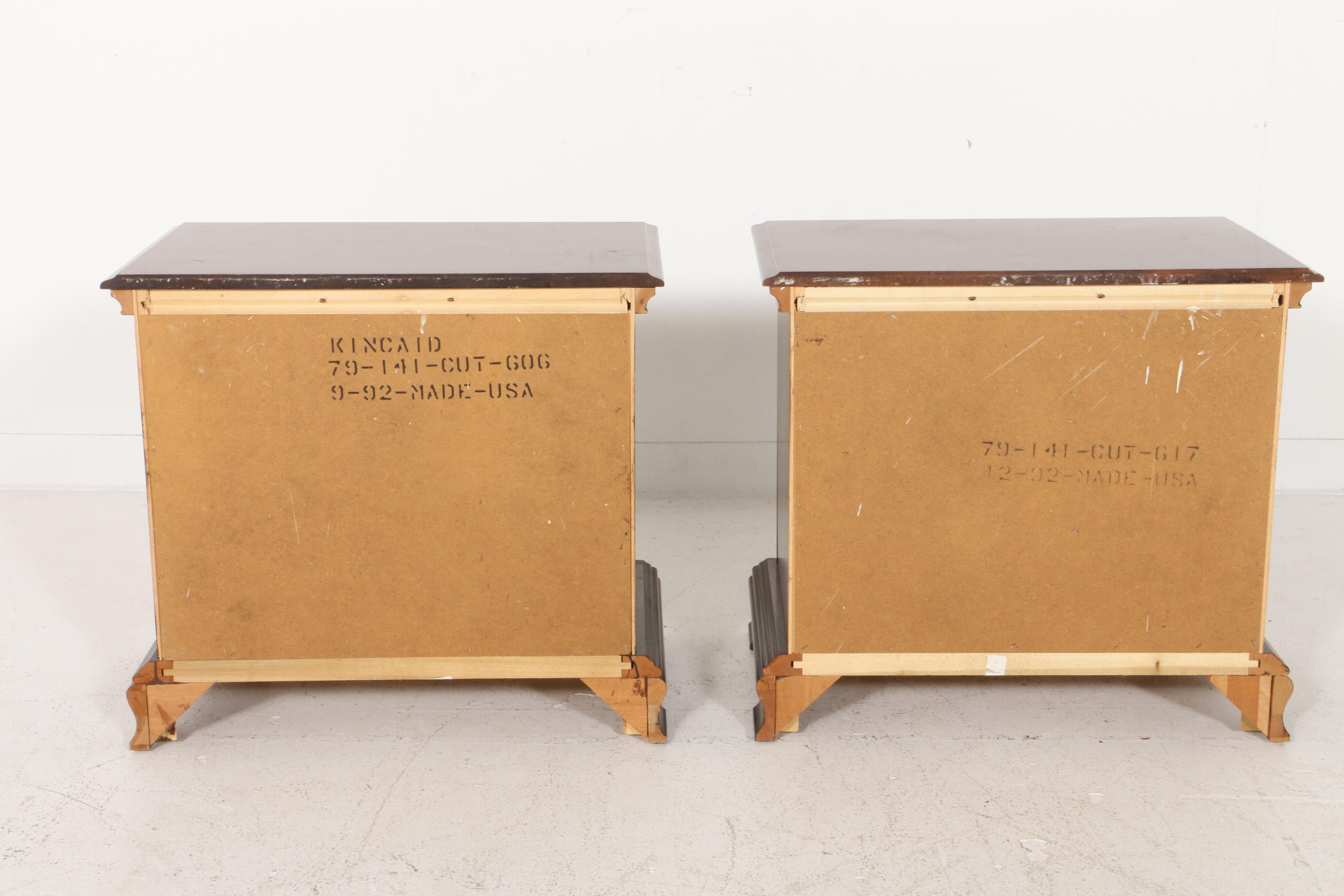 Kincaid "Cherry Mountain II" Three-Drawer Nightstands, Contemporary