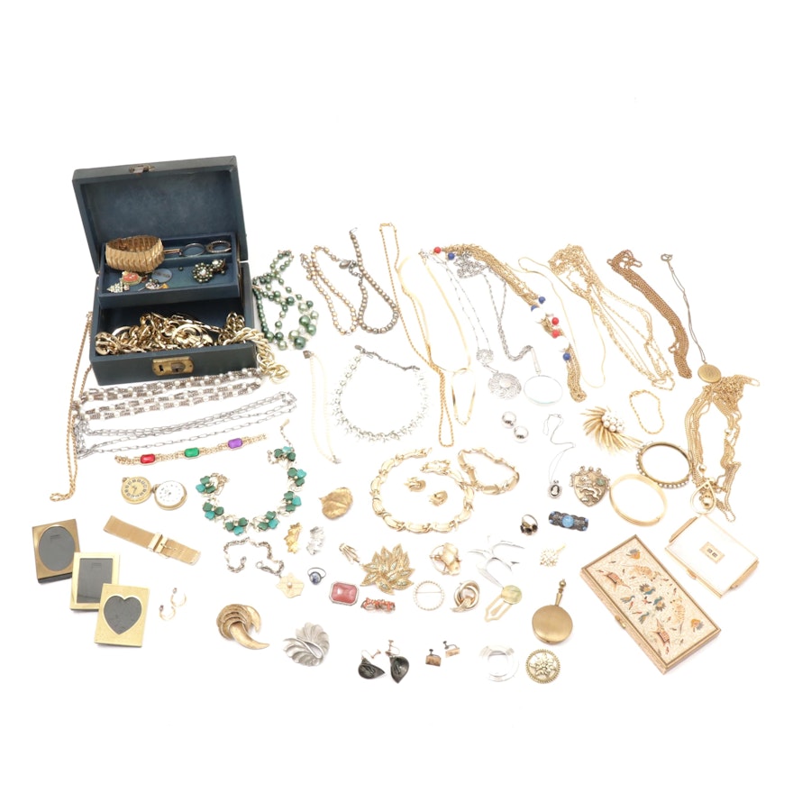 Vanity Boxes and Vintage Jewelry Featuring Puccini, Miriam Haskell and Trifari