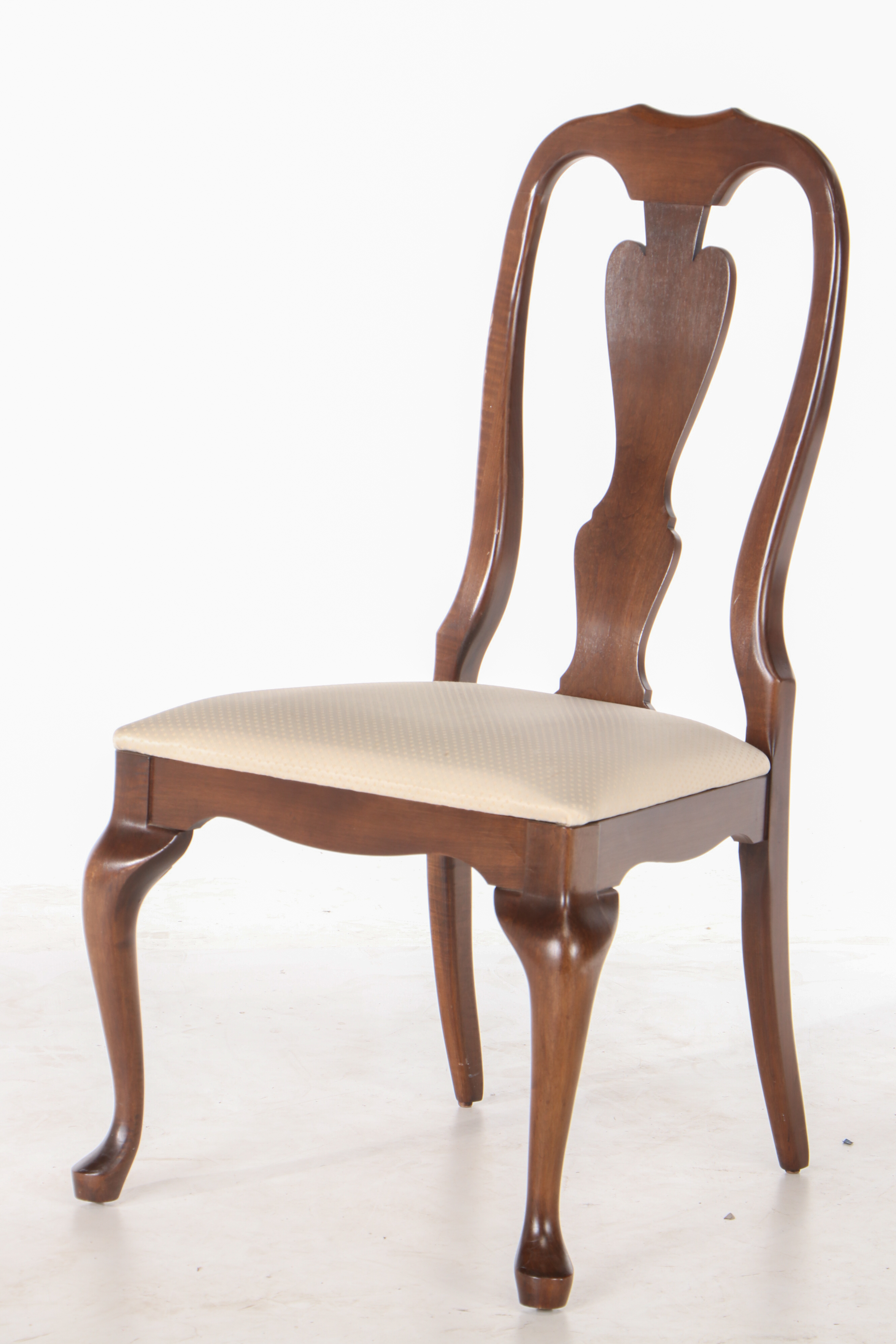 Crawford, Seven-Piece Queen Anne Style Cherry and Cherry-Stained Dining Set