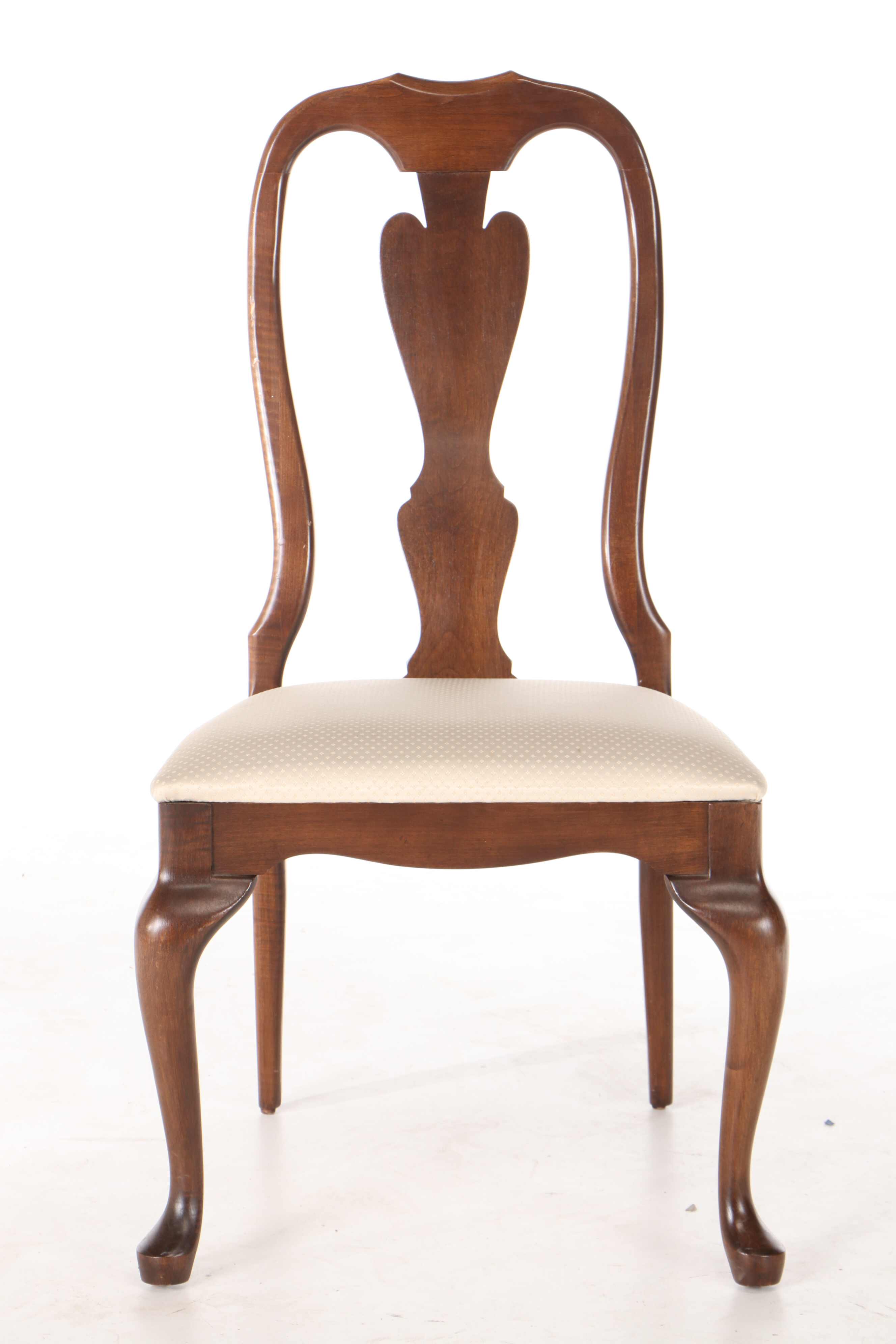Crawford, Seven-Piece Queen Anne Style Cherry and Cherry-Stained Dining Set
