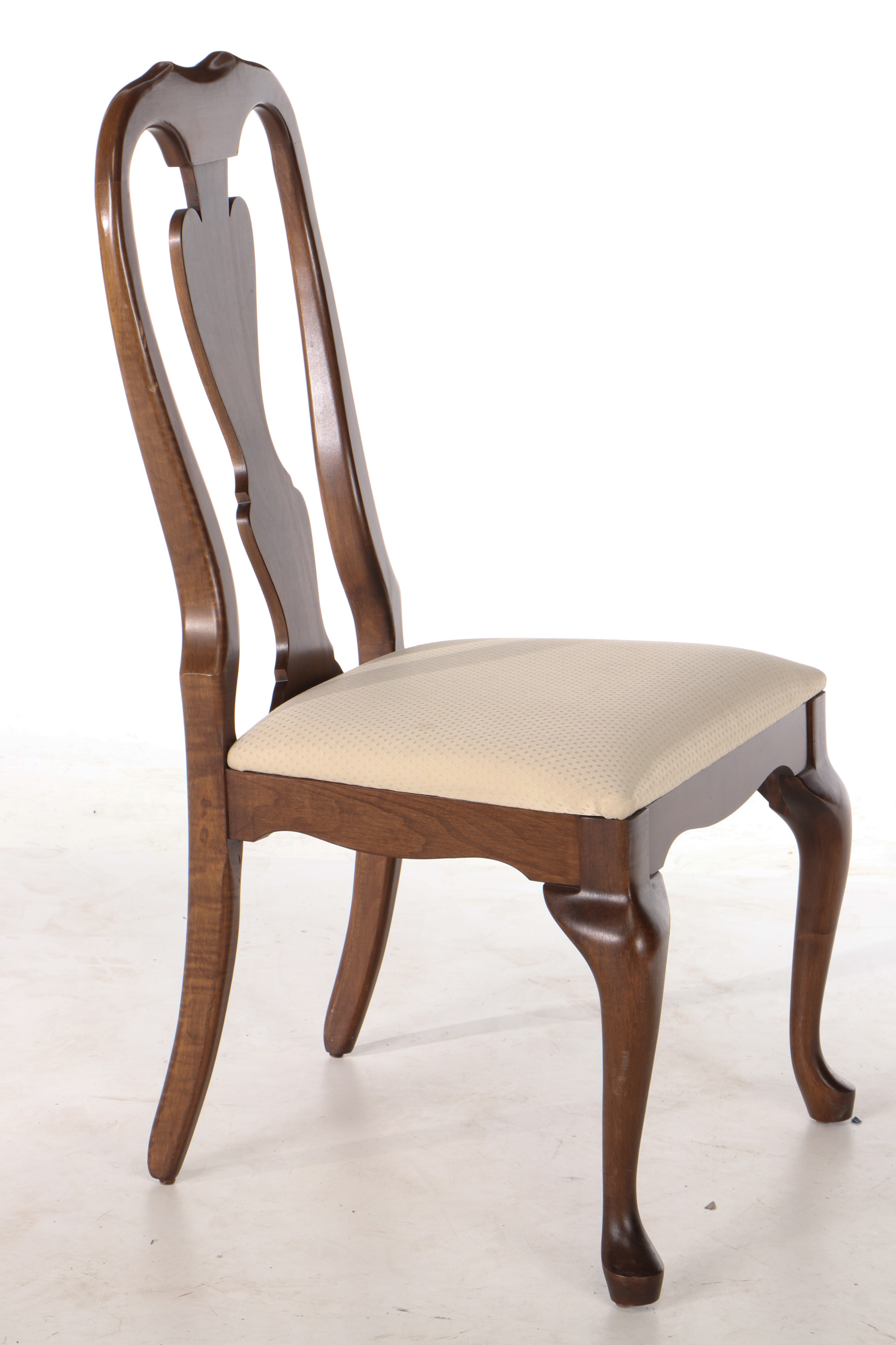 Crawford, Seven-Piece Queen Anne Style Cherry and Cherry-Stained Dining Set