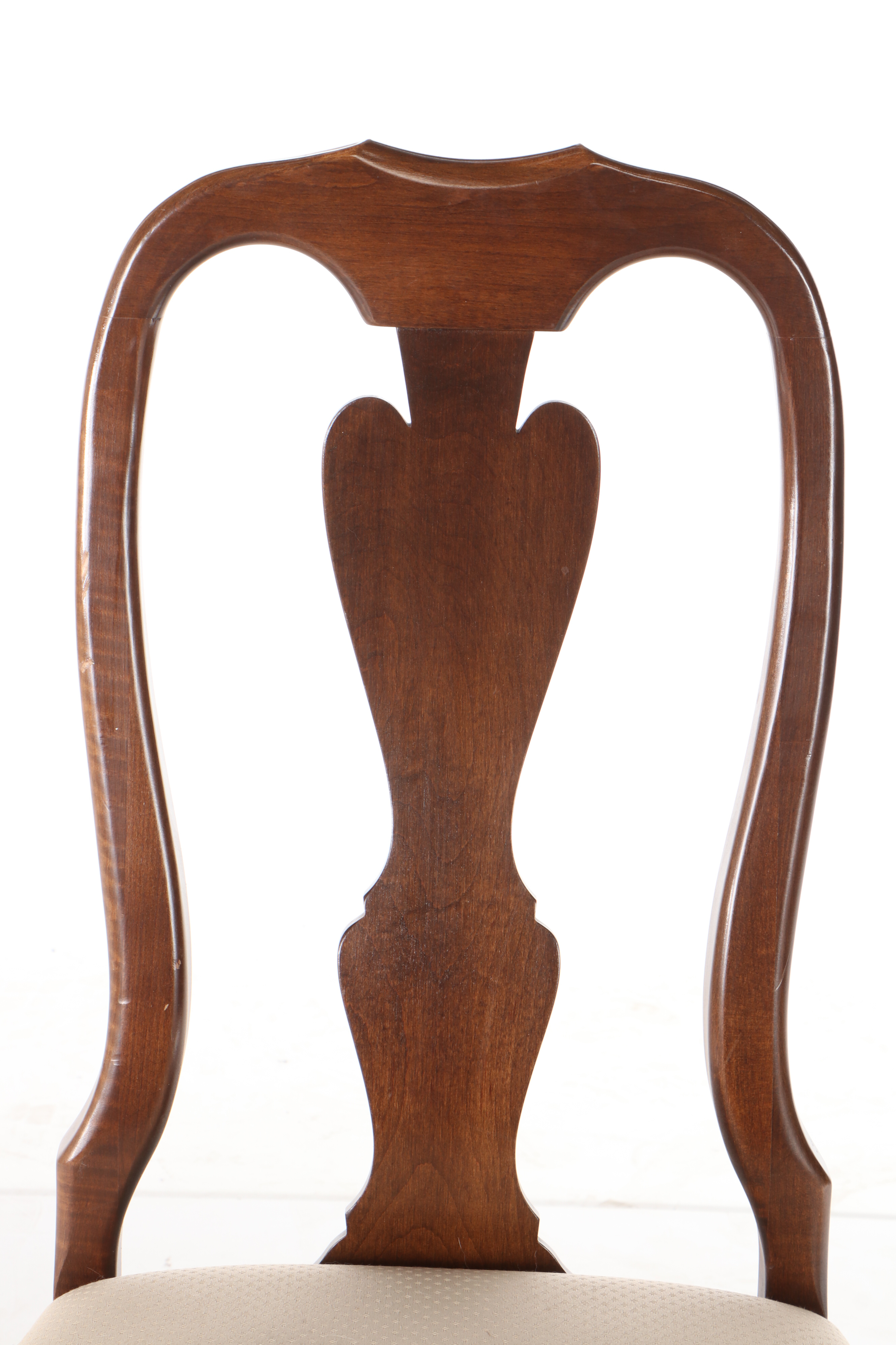 Crawford, Seven-Piece Queen Anne Style Cherry and Cherry-Stained Dining Set