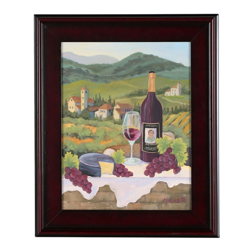 Mary Mirabito Oil Painting "Vineyard Scene"
