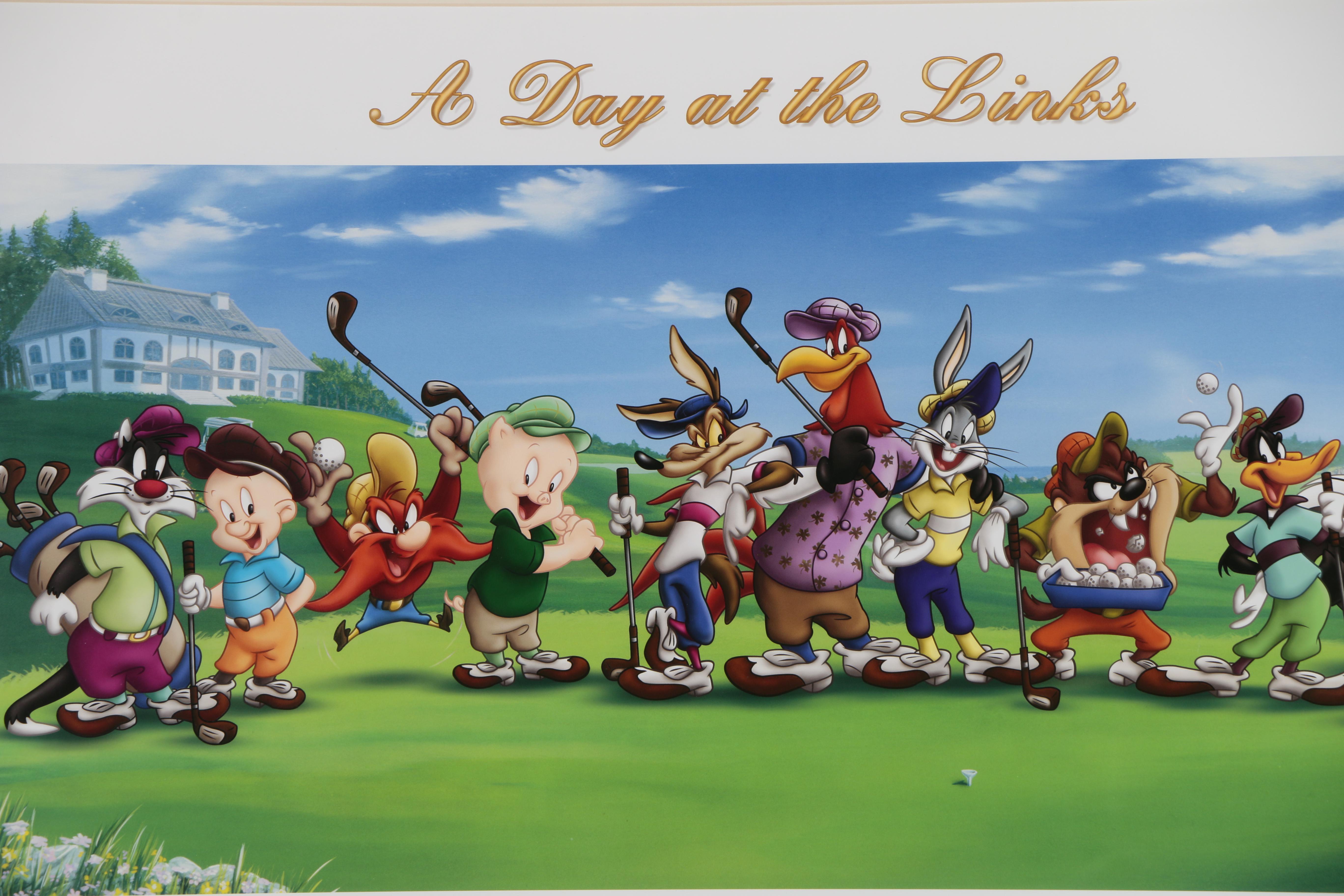 Looney Tunes Golf Limited Edition Offset Lithograph "A Day at the Links"