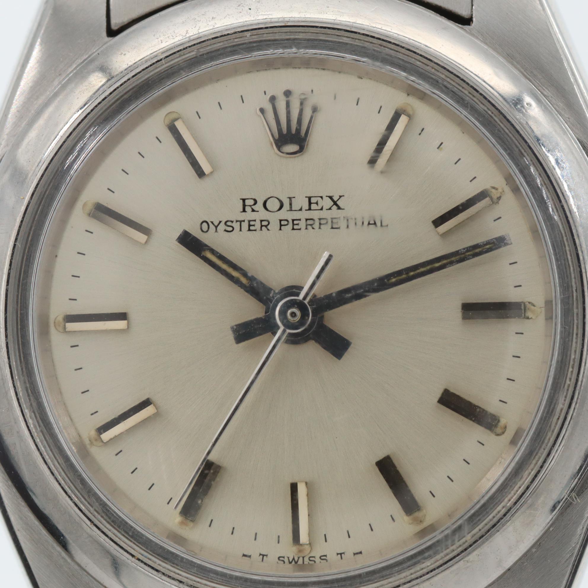 Vintage Rolex Oyster Perpetual Stainless Steel Watch, 1981
