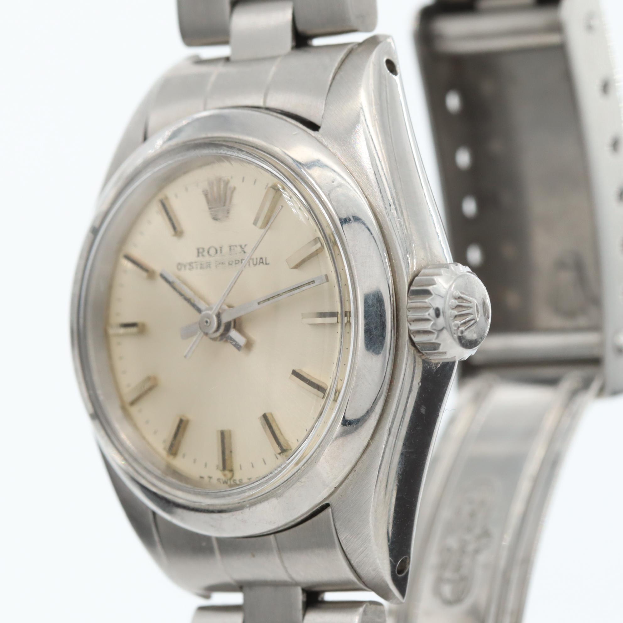 Vintage Rolex Oyster Perpetual Stainless Steel Watch, 1981