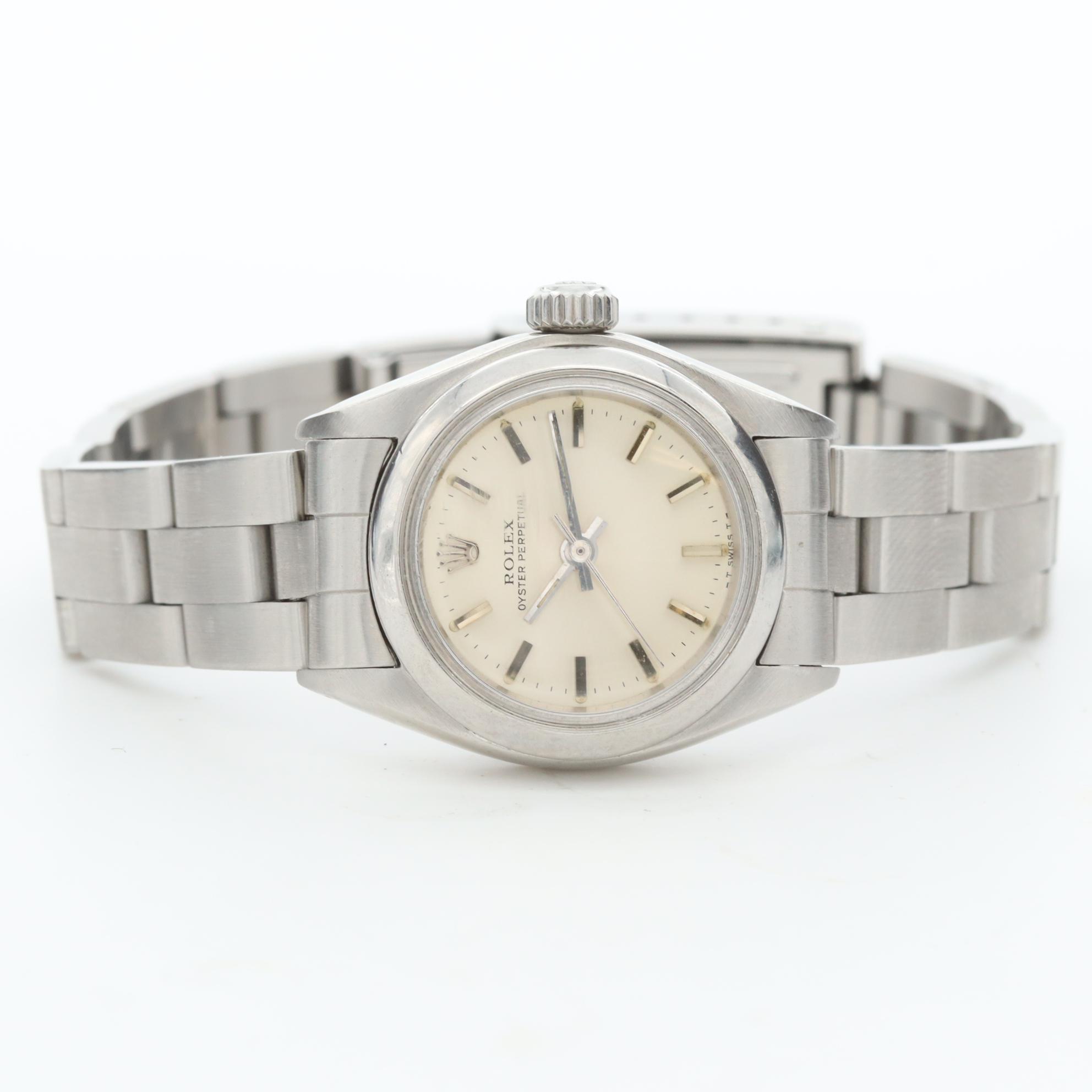 Vintage Rolex Oyster Perpetual Stainless Steel Watch, 1981