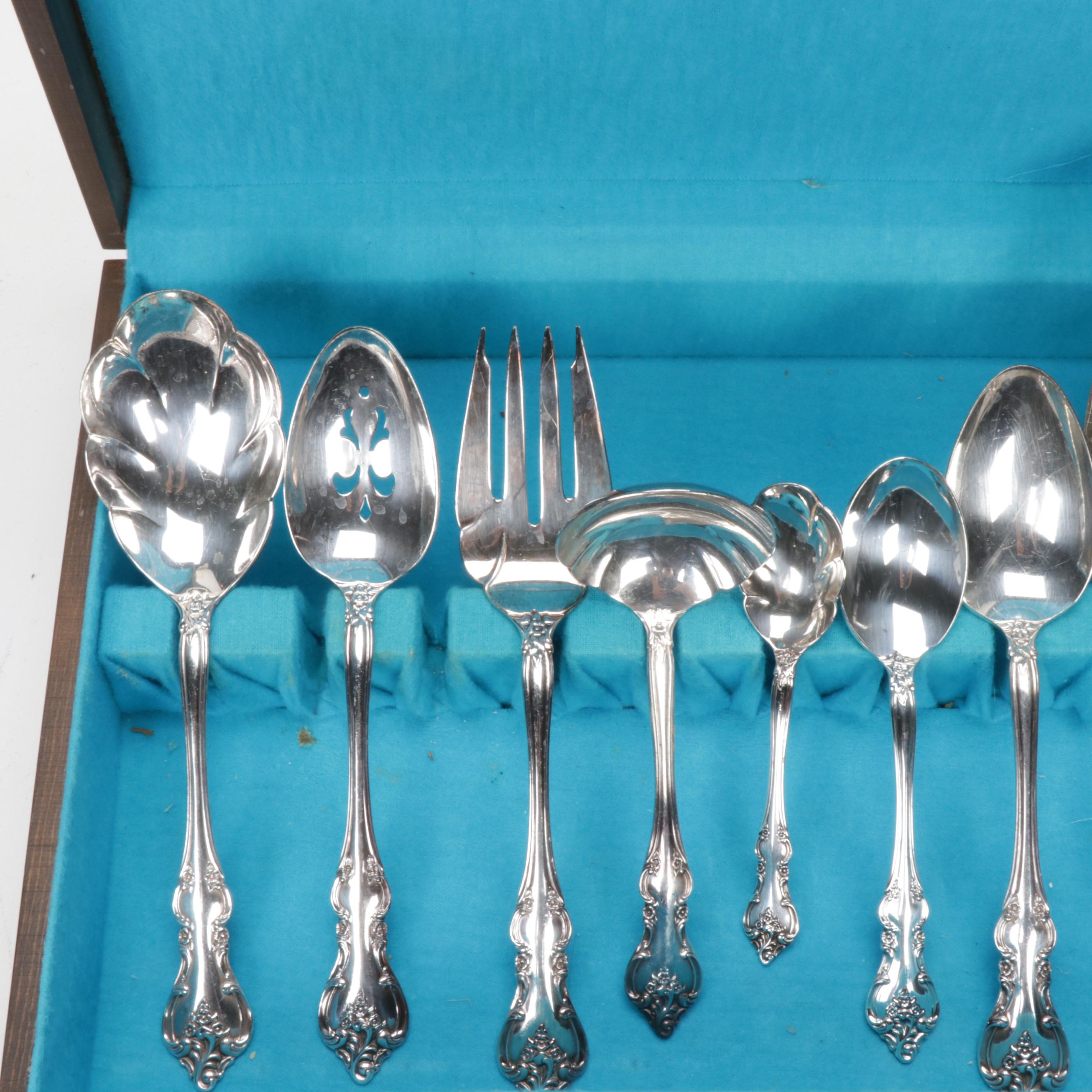 International Deepsilver "Orleans" Silver Plate Flatware, 1964