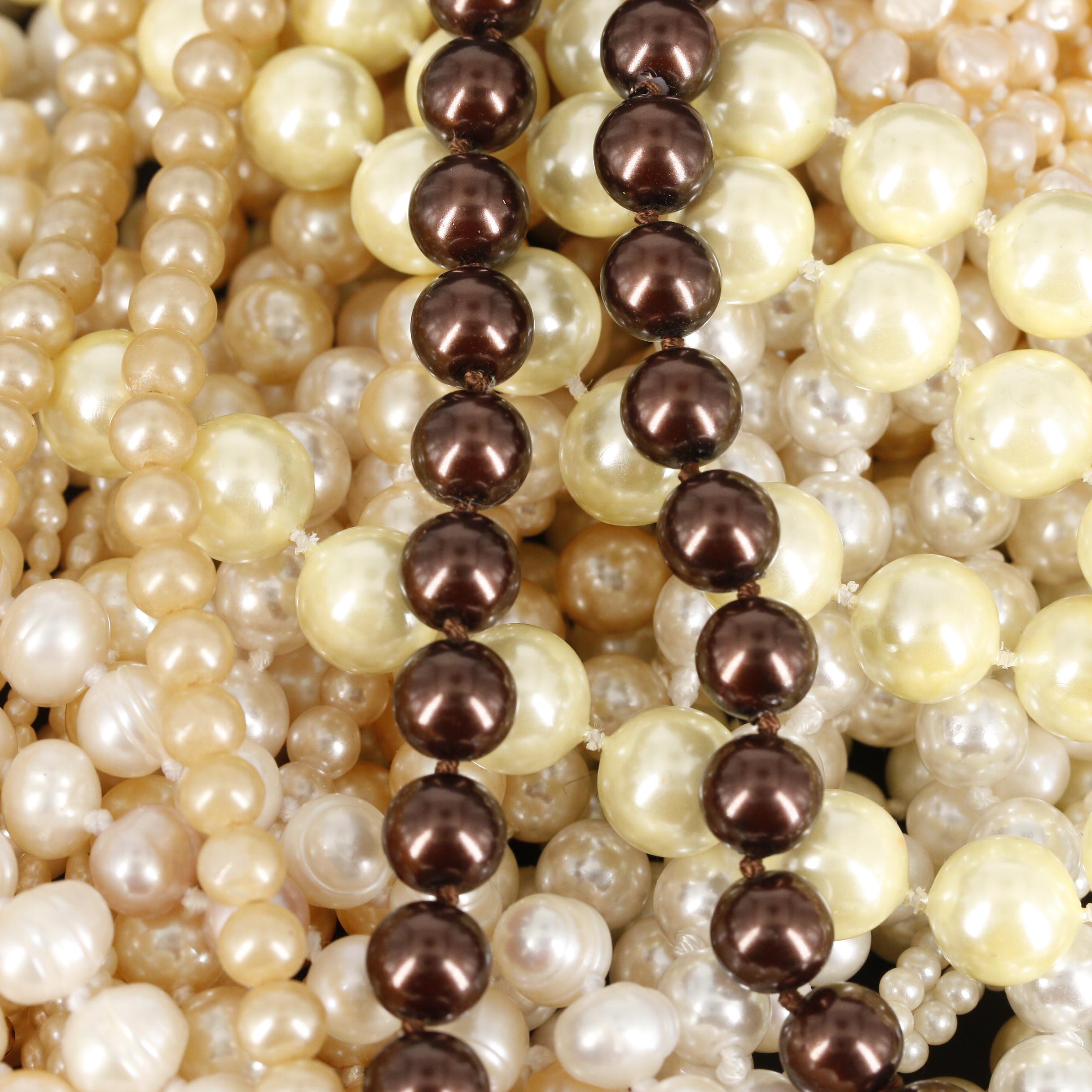 Assorted Gemstone Jewelry Including Beaded Necklaces and Sterling Silver