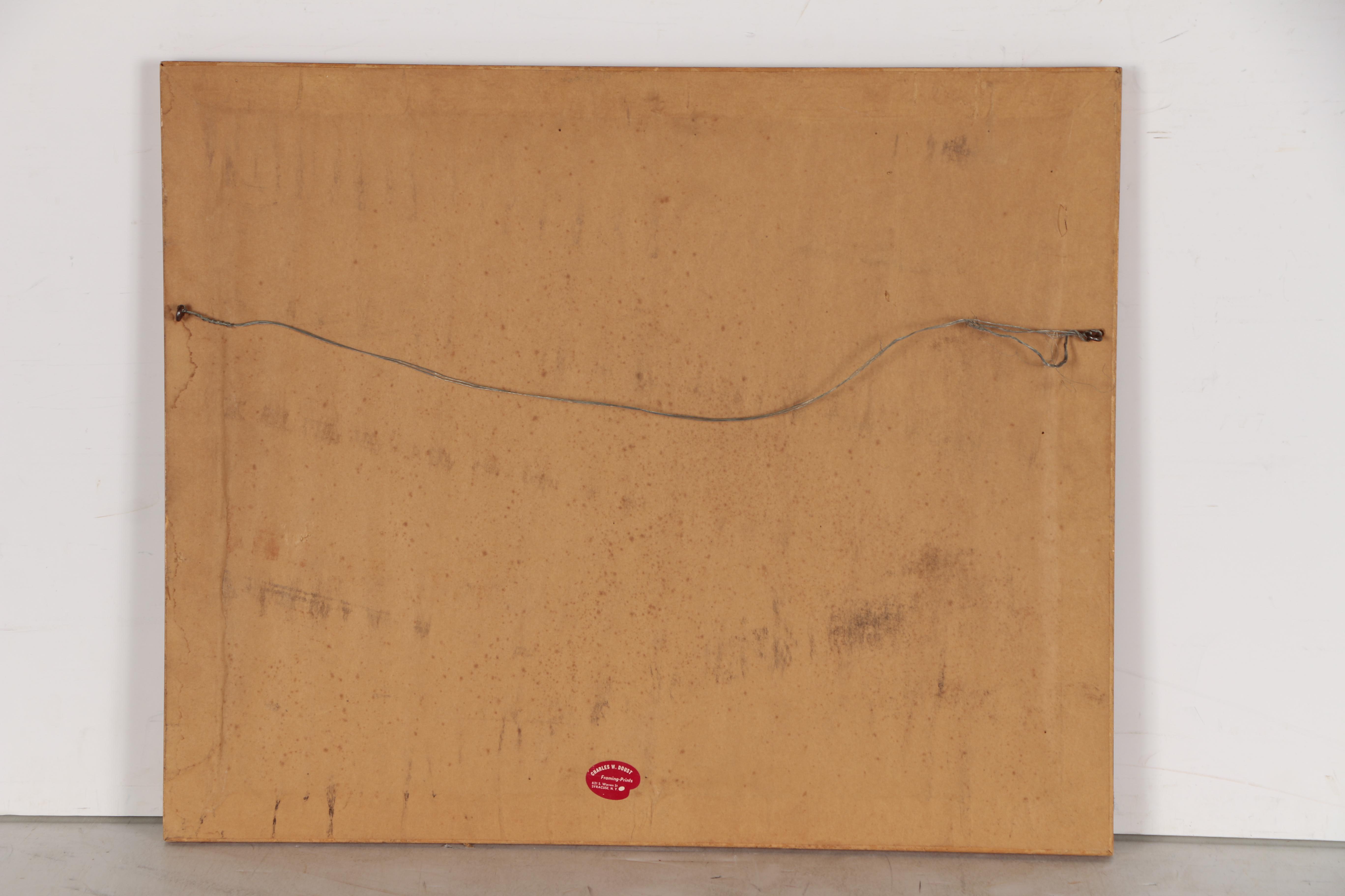 H. Wayne Trimm Gouache Painting "Flying Ducks"