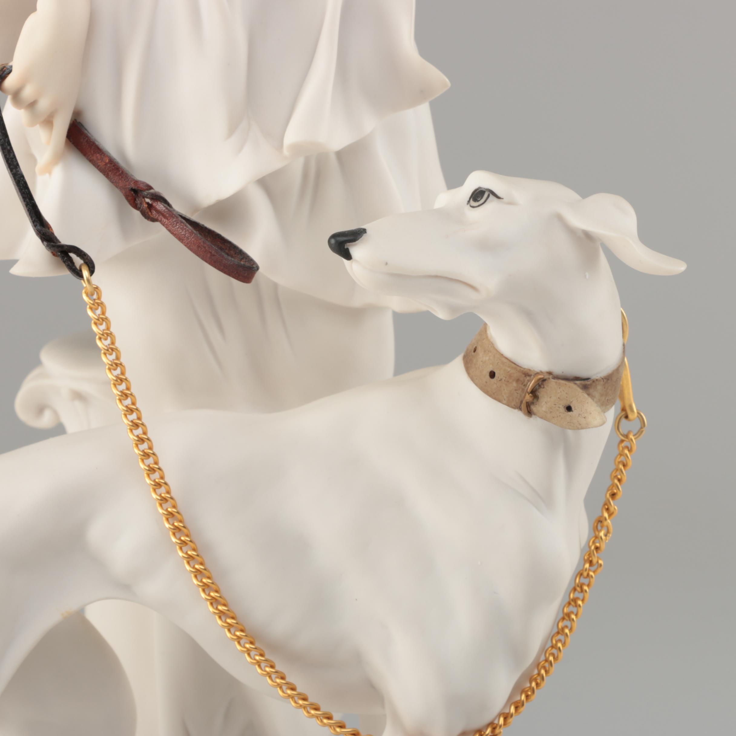 Giuseppe Armani Resin Figurine "Lady with Dog", 1992