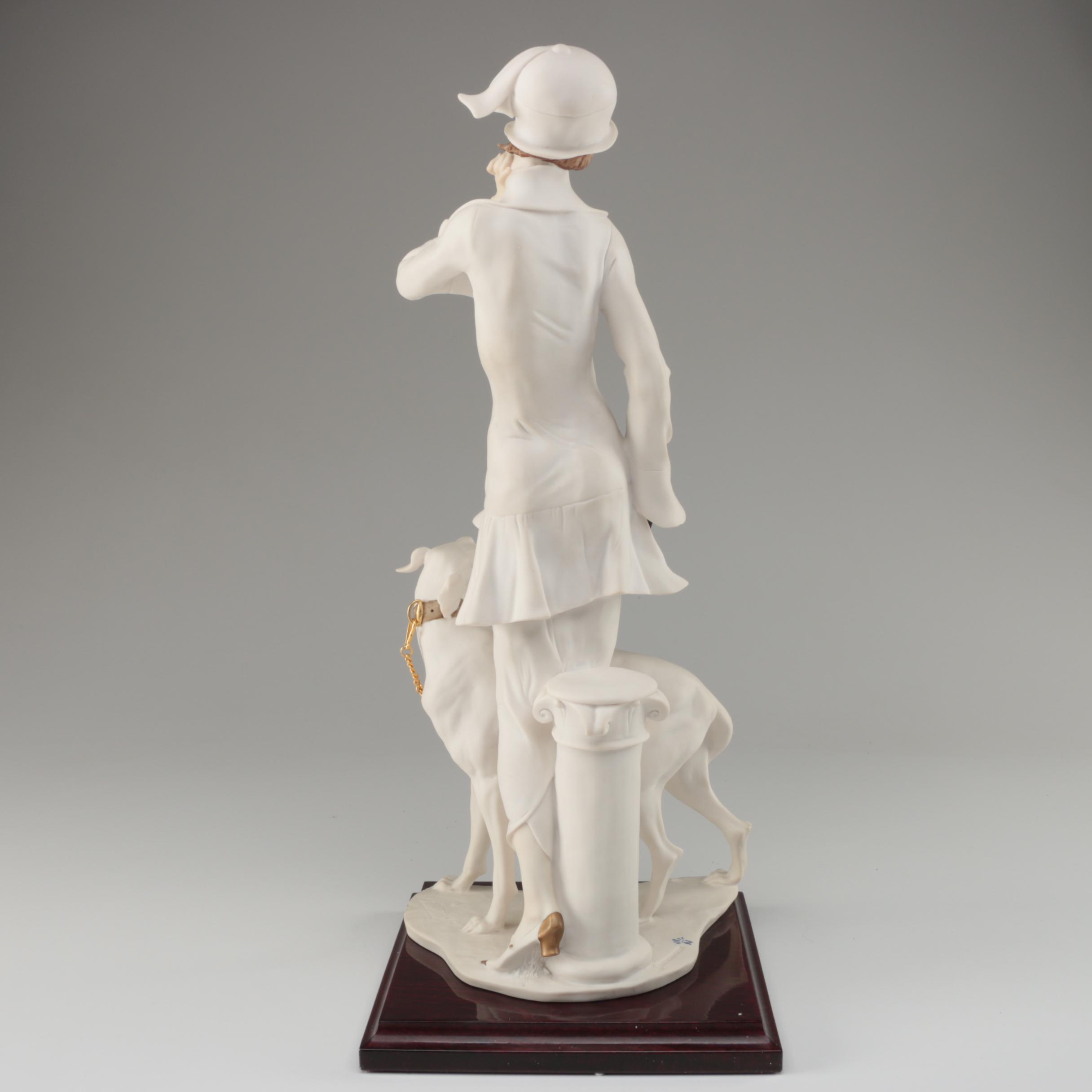 Giuseppe Armani Resin Figurine "Lady with Dog", 1992