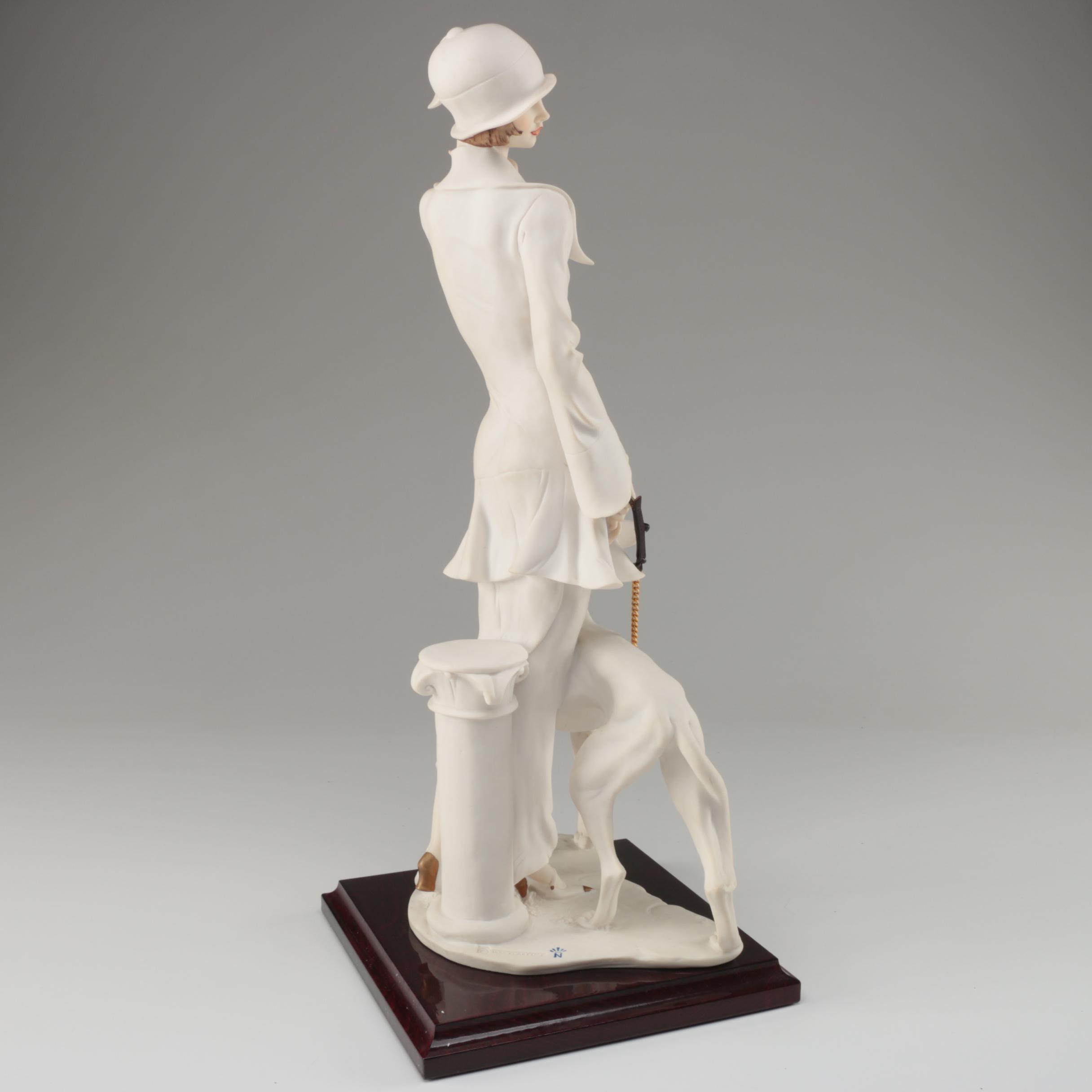 Giuseppe Armani Resin Figurine "Lady with Dog", 1992